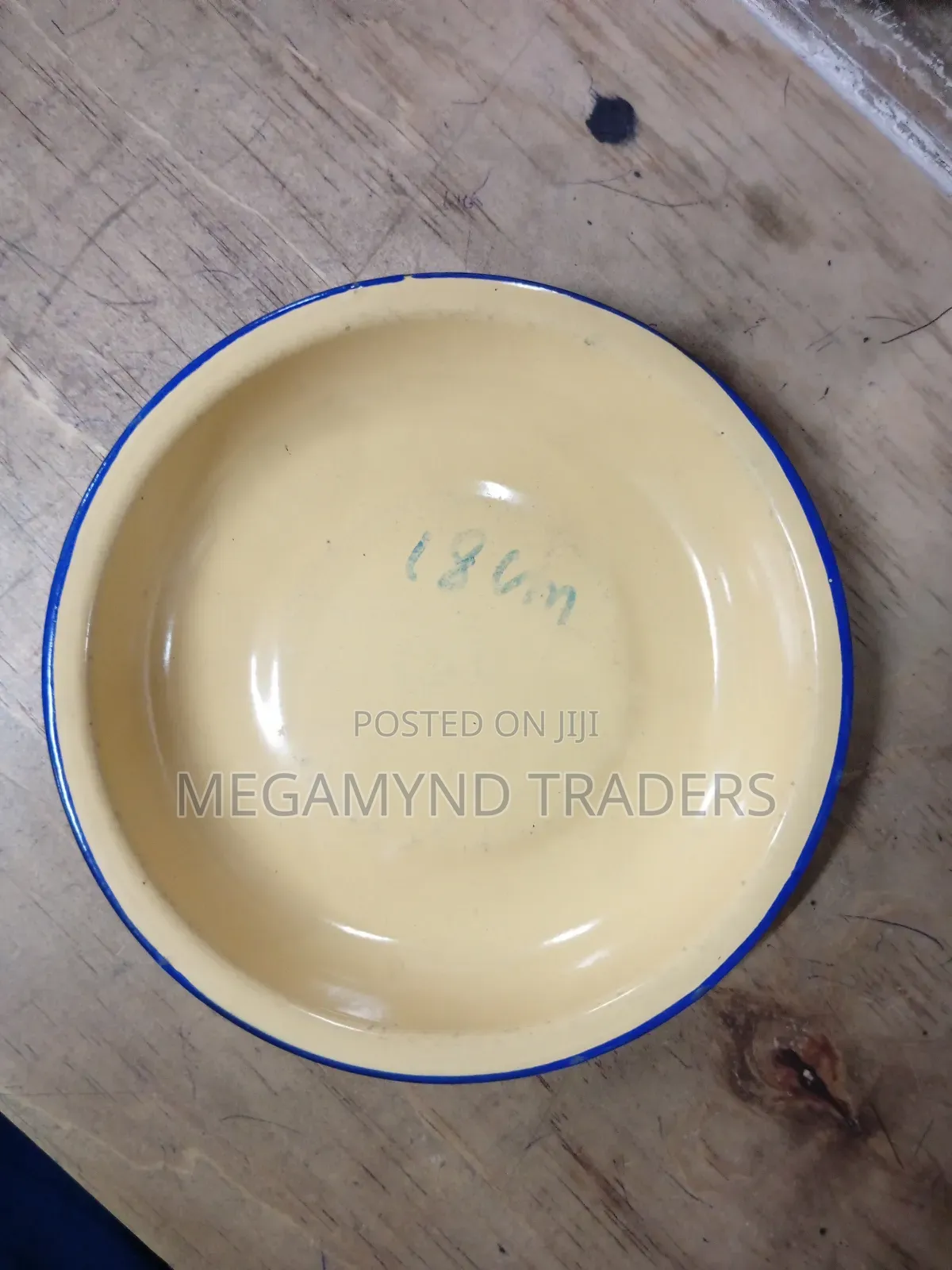 Enamel Plate/12pc Enamel Plate Plain 20cm