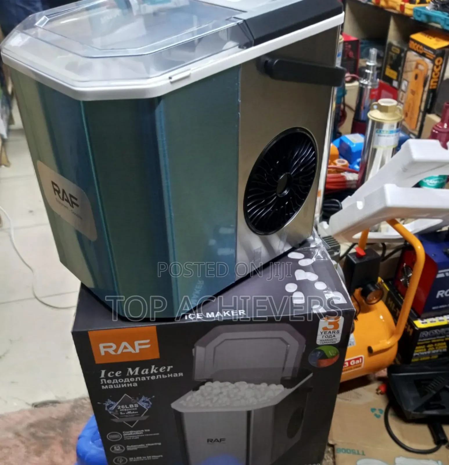 7litres Ice Cube Maker 12kgs /24hours 
Big Body Size