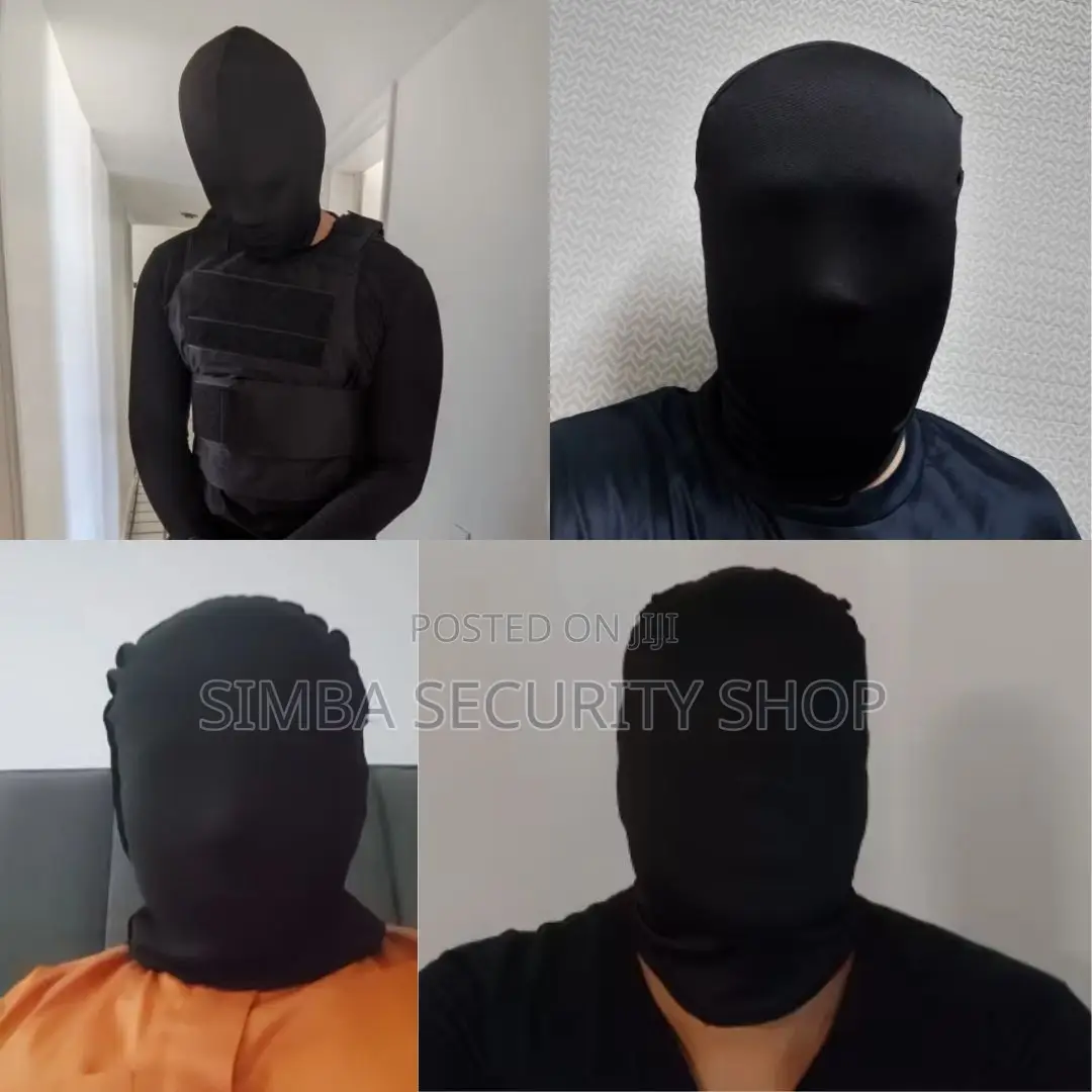 Full Face Mask Without Hole See Through Balaclava Ski Cap