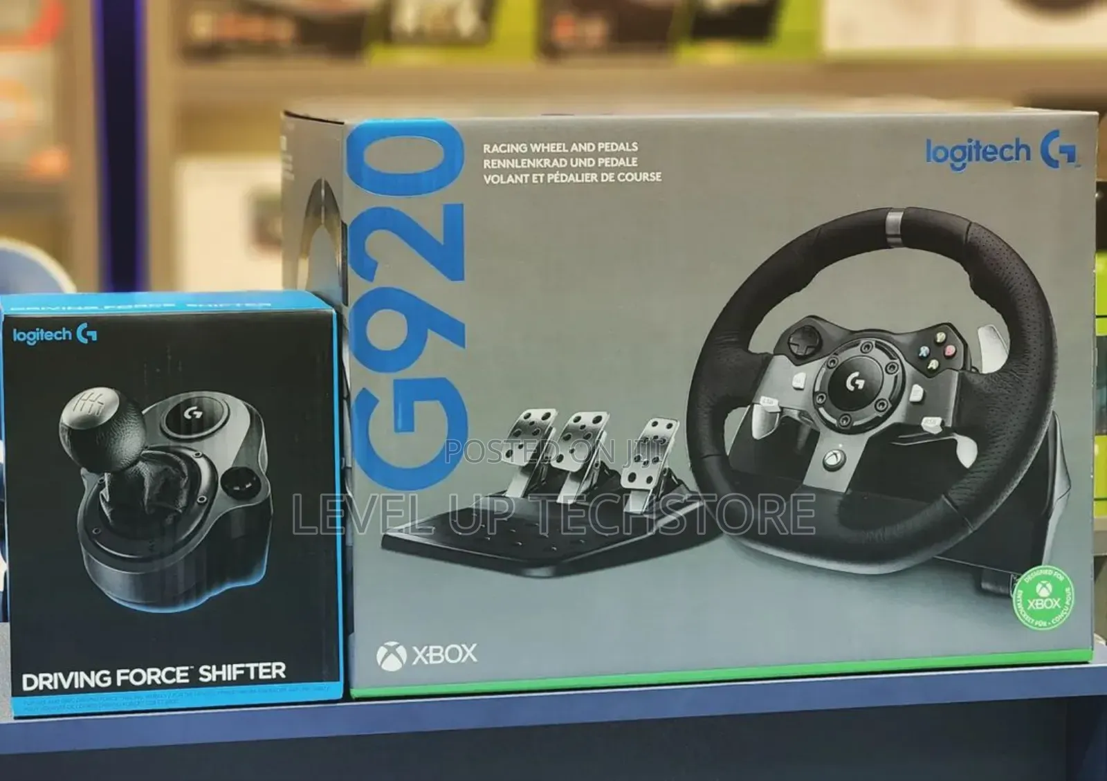 Logitech G920 TRUEFORCE Sim Racing Wheel, Pedals Shifter