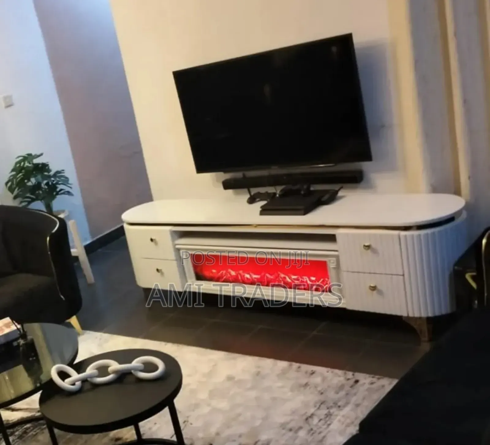 6.5ft Tv Stand With Fireplace