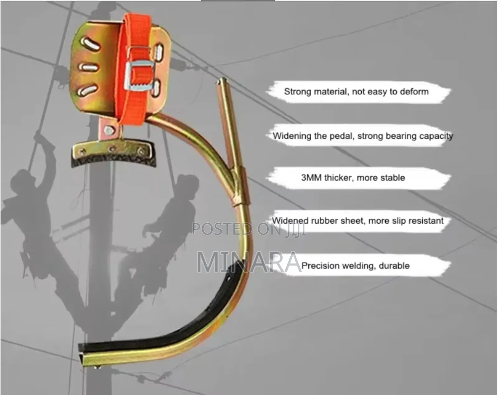 Concrete Pole Climbers Plus Safety Harness Belt