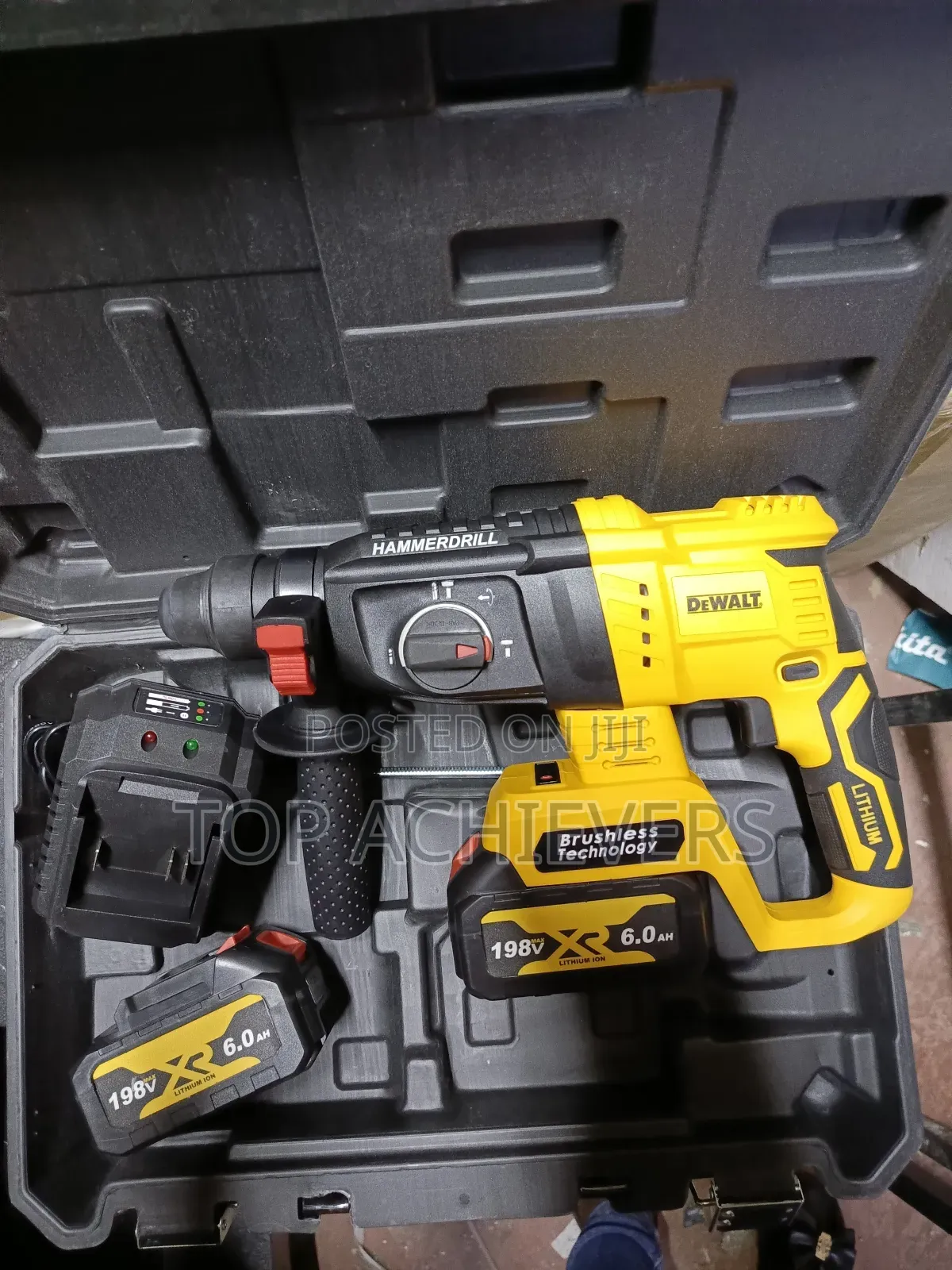 Rechargeable Dewalt Brushless Rotary Hammer Drill 198v