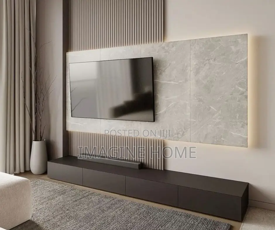 White Marble Sheets/ Fluted Wall Panels Brown Color