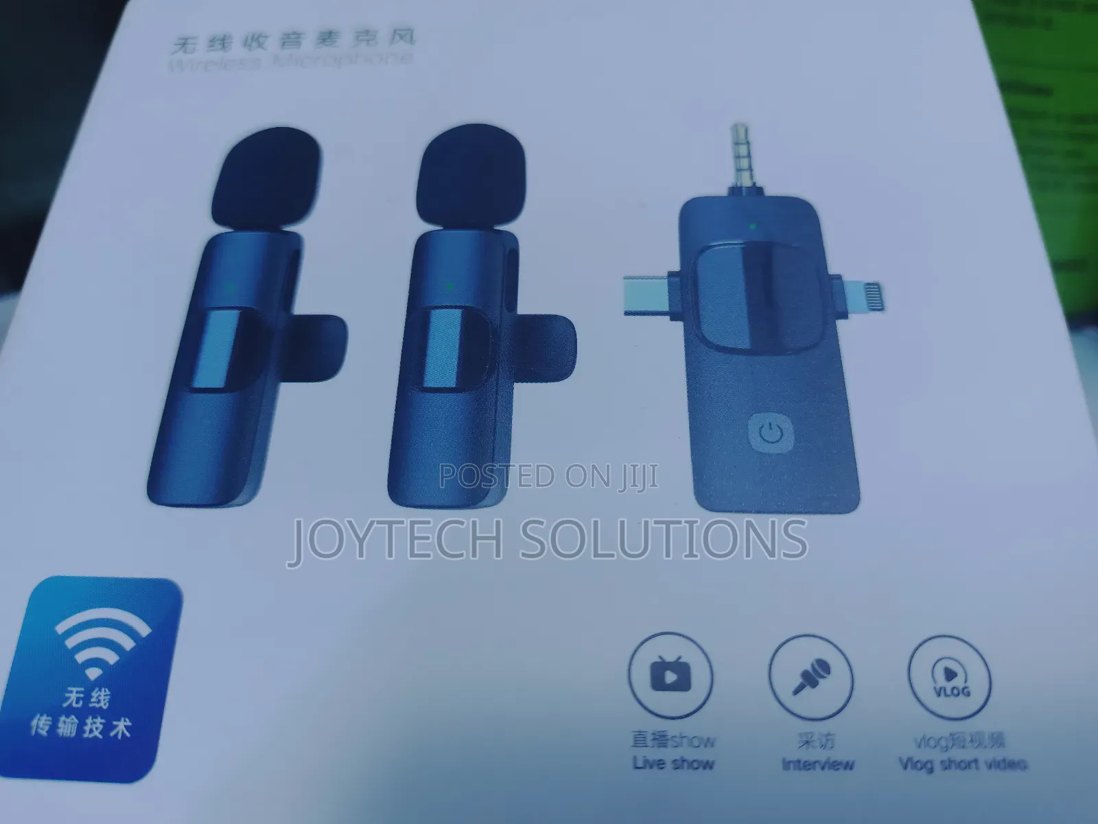 Wireless Microphone Clip-on 3in1 Lavalier Mic