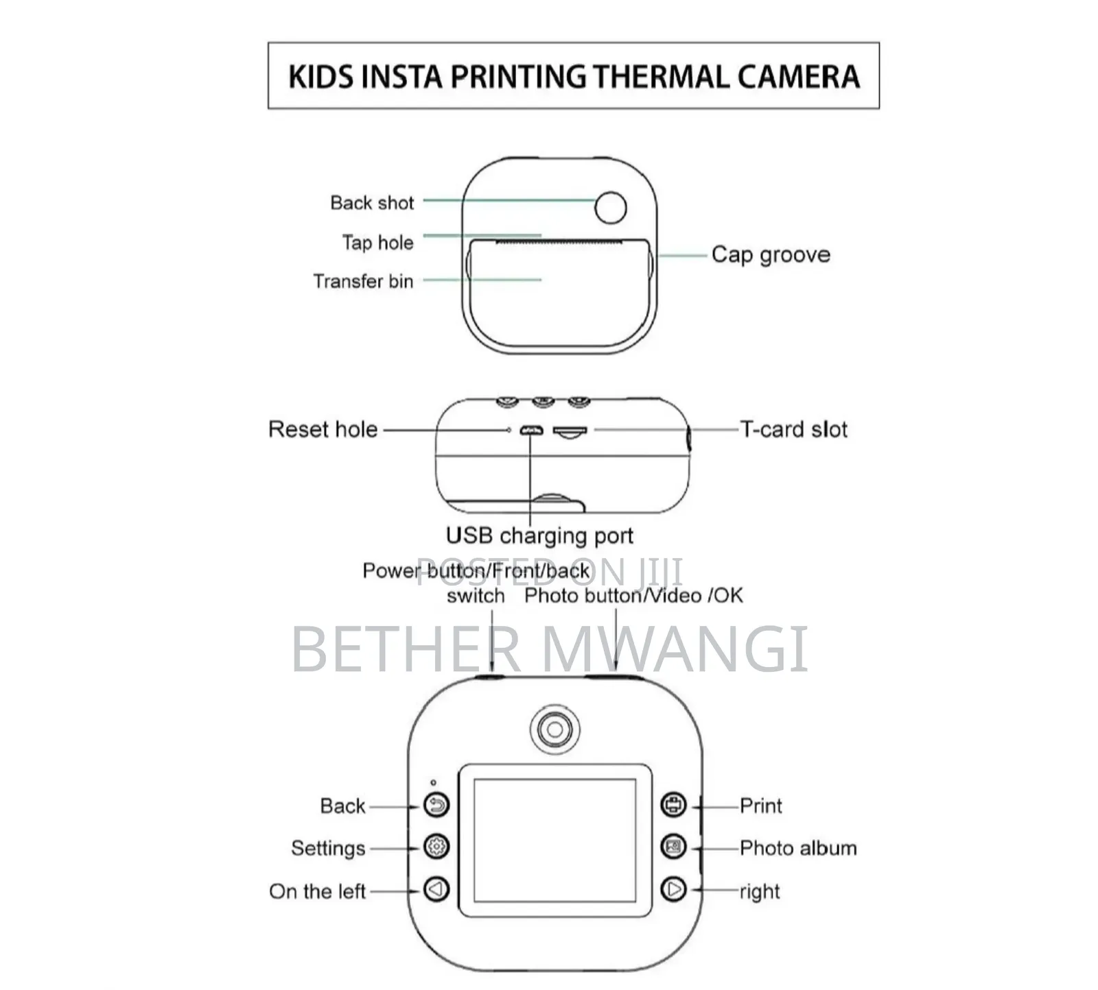Kids Insta Printing Thermal Camera in Kenya