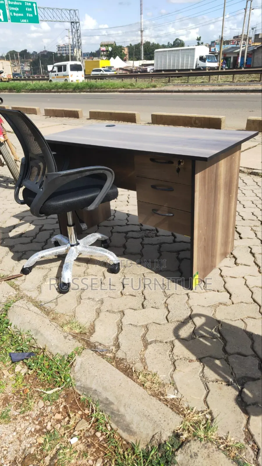Office Desk and Office Chair