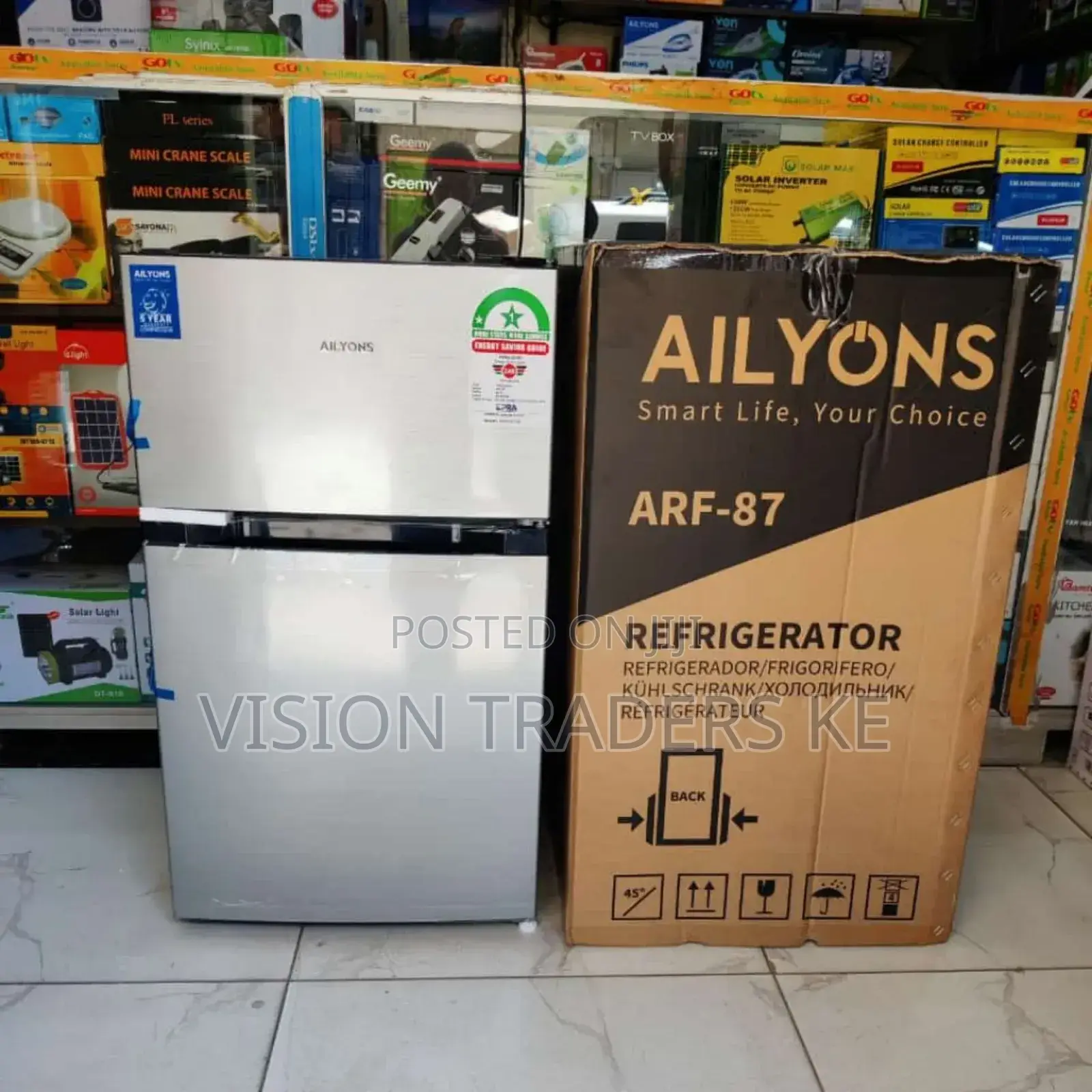Ailyons 90ltrs Double Door Fridge