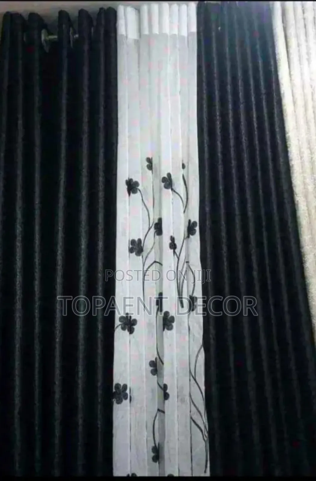 Black Door Curtains and Rhyming Sheers