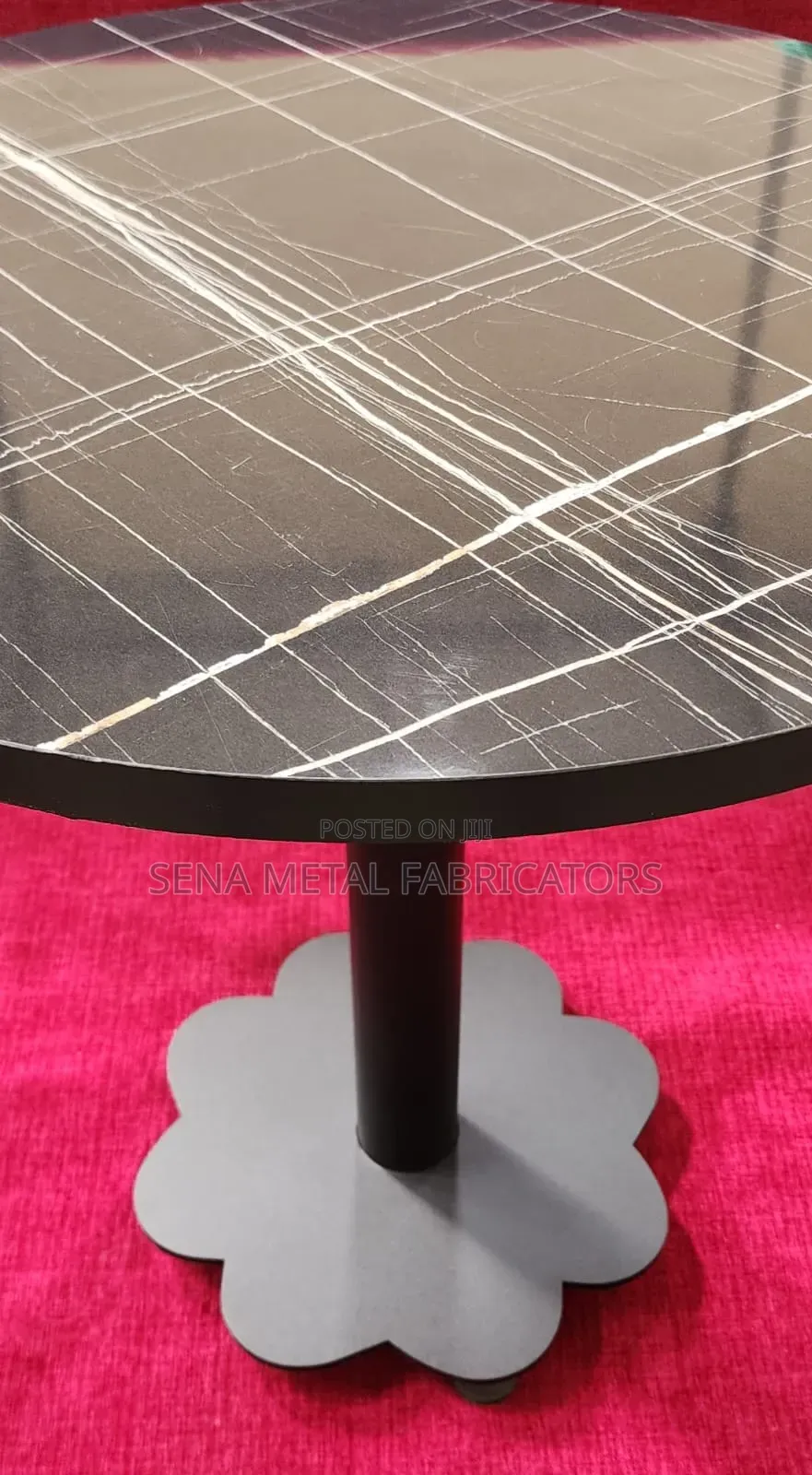 Fancy FLOWER Metal Table Legs/Base Tops Are Optional