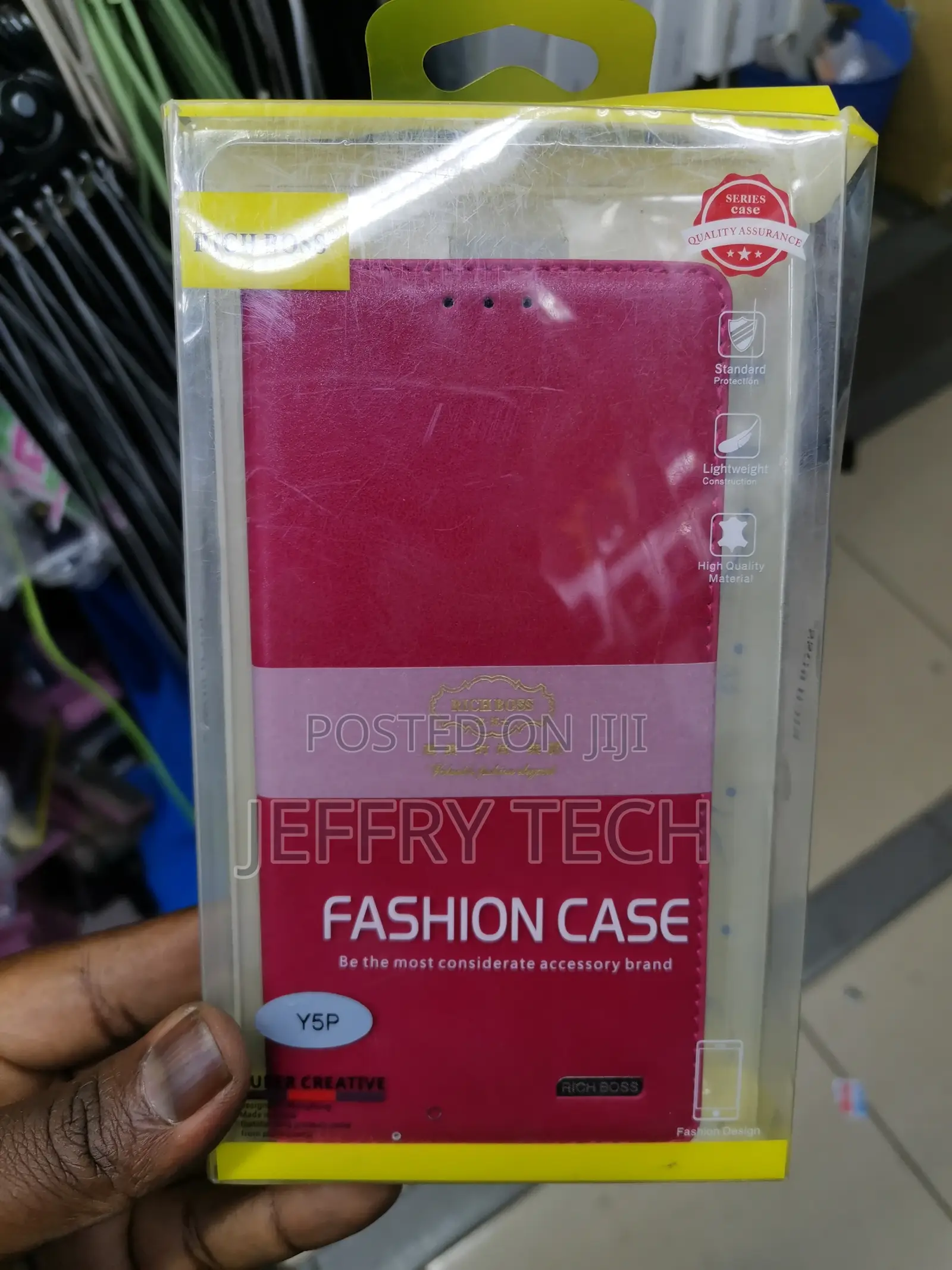 Universal Richboss Flip Case for Huawei Y5p -Pink