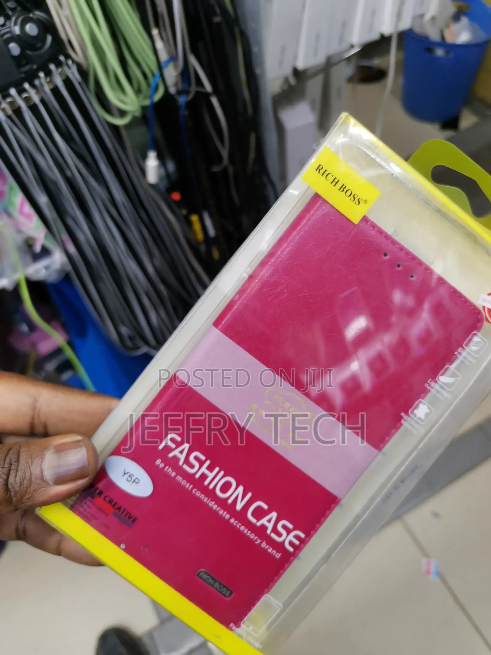 Universal Richboss Flip Case for Huawei Y5p -Pink