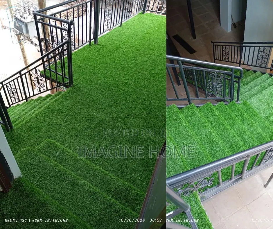 Classy Artificial Green Grass Carpet Floor Decor