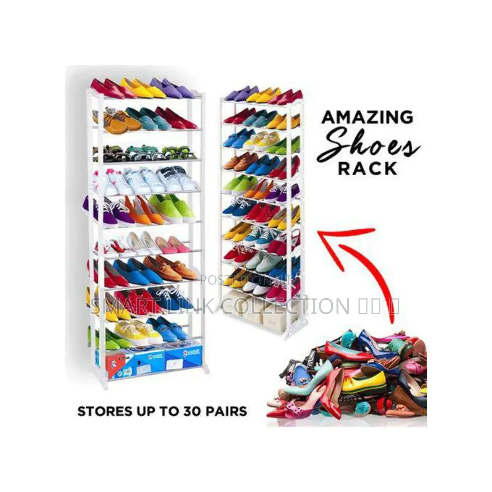 10 Layer Portable Shoes Rack