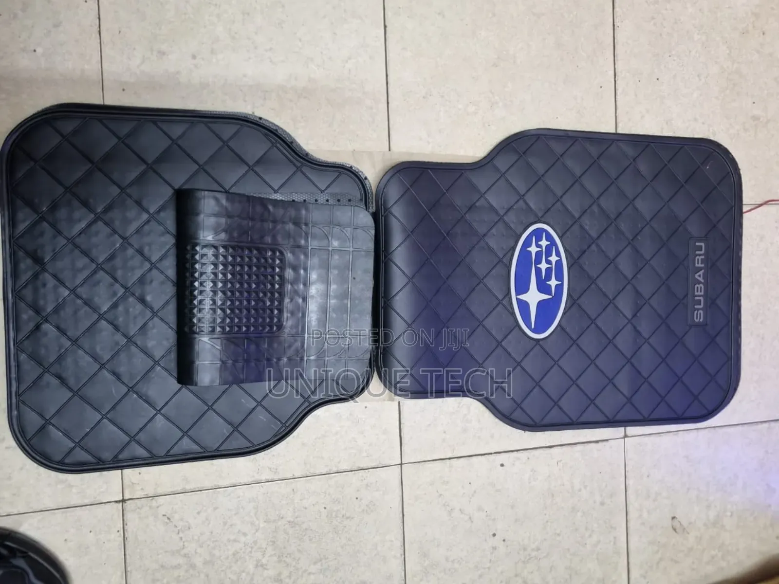2 PCS Set Branded Rubber Car Mats All-Weather