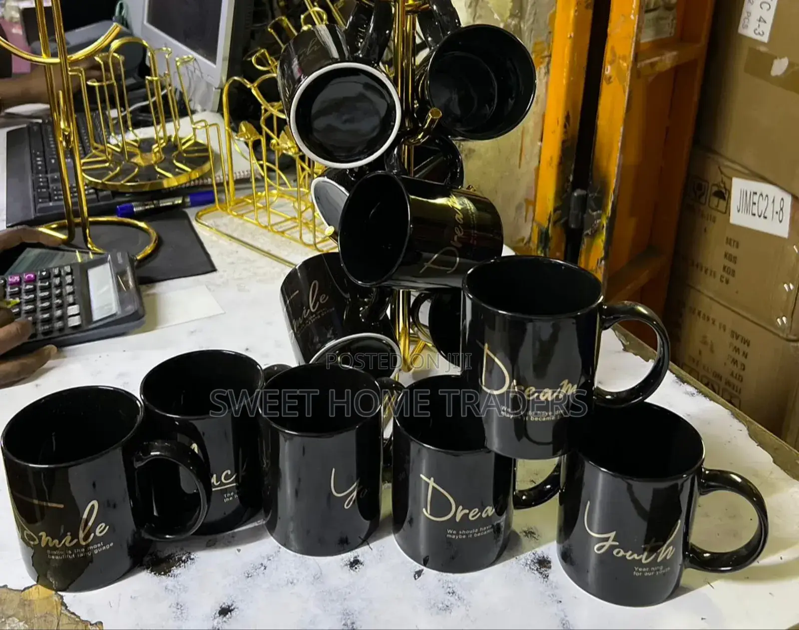 6 PCS Ceramic Mugs 32 Cl