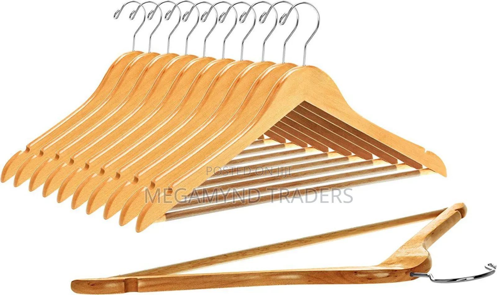 10pc Wooden Hangers/Suit Hangers
