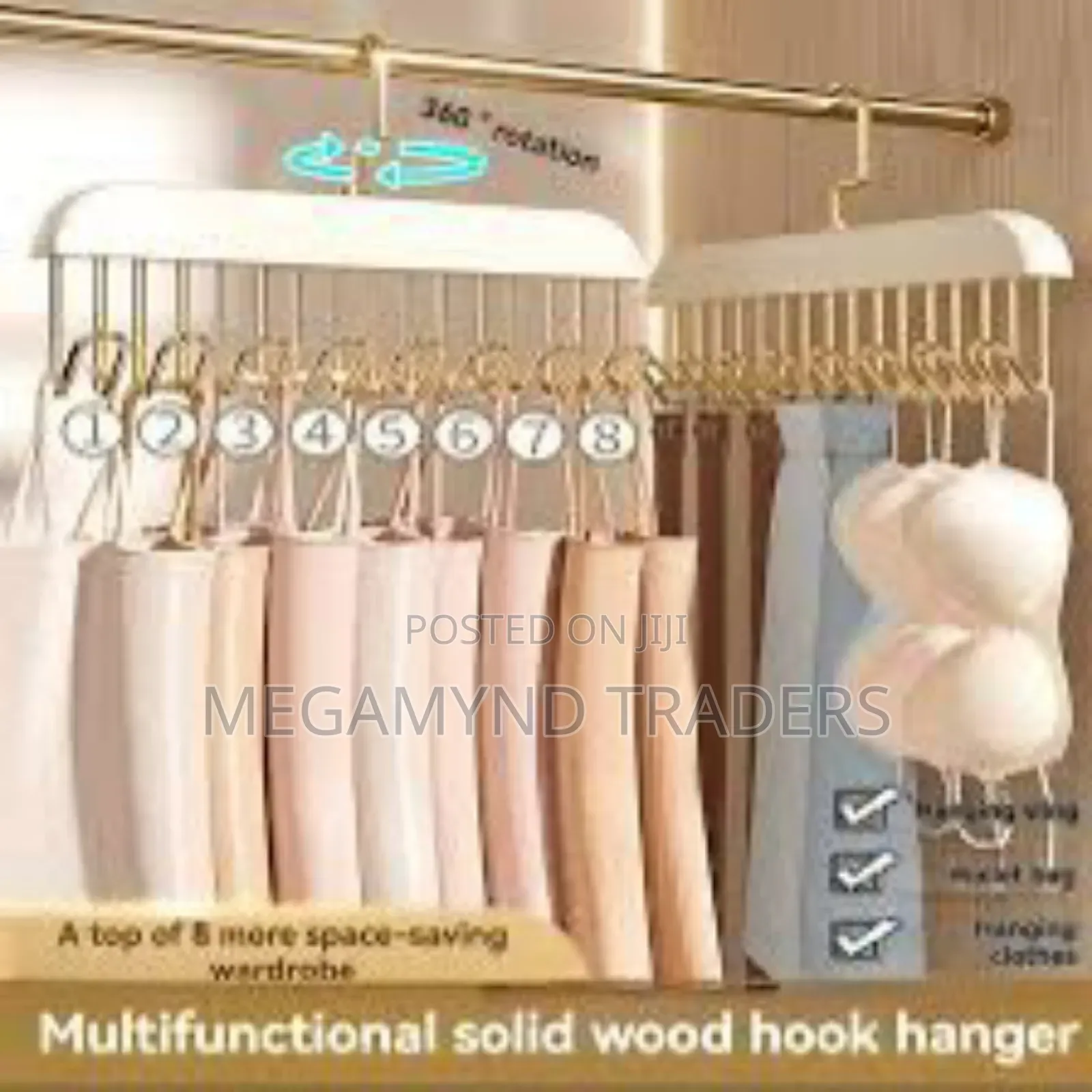 Hanger With 8 Hooks/Bra Hangers/Cap Hangers