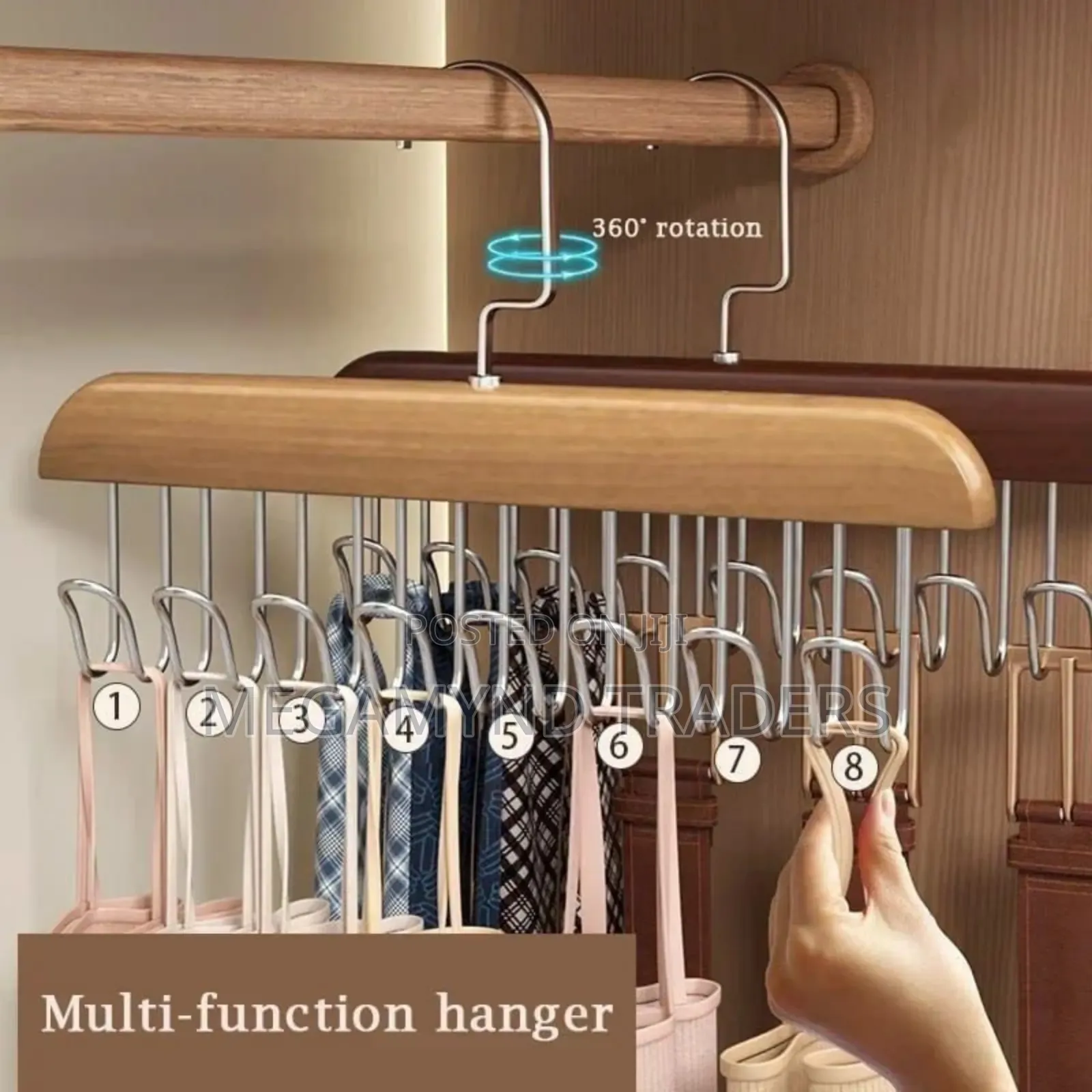 Hanger With 8 Hooks/Bra Hangers/Cap Hangers