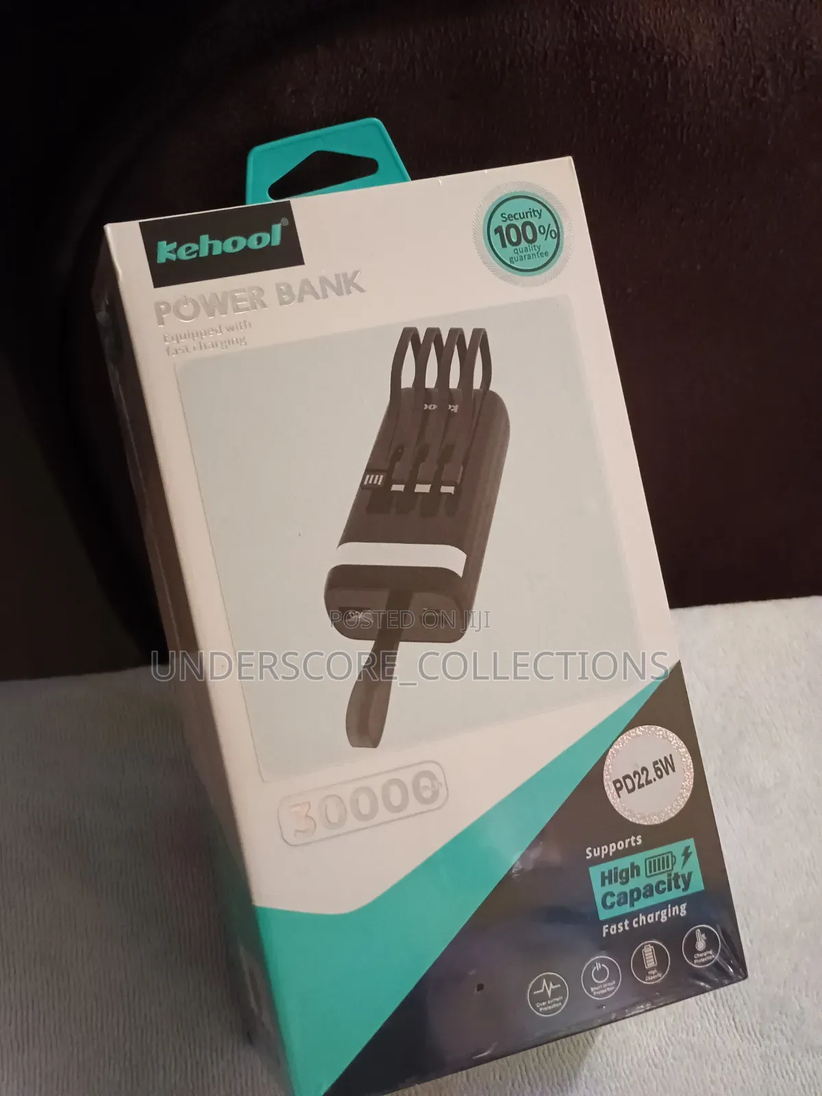 Black 30,000mah Powerbank for All Phones