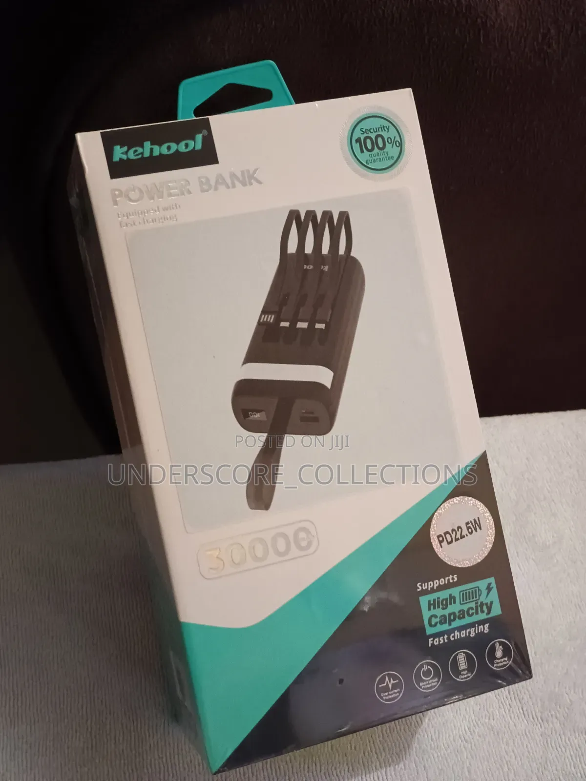 Black 30,000mah Powerbank for All Phones
