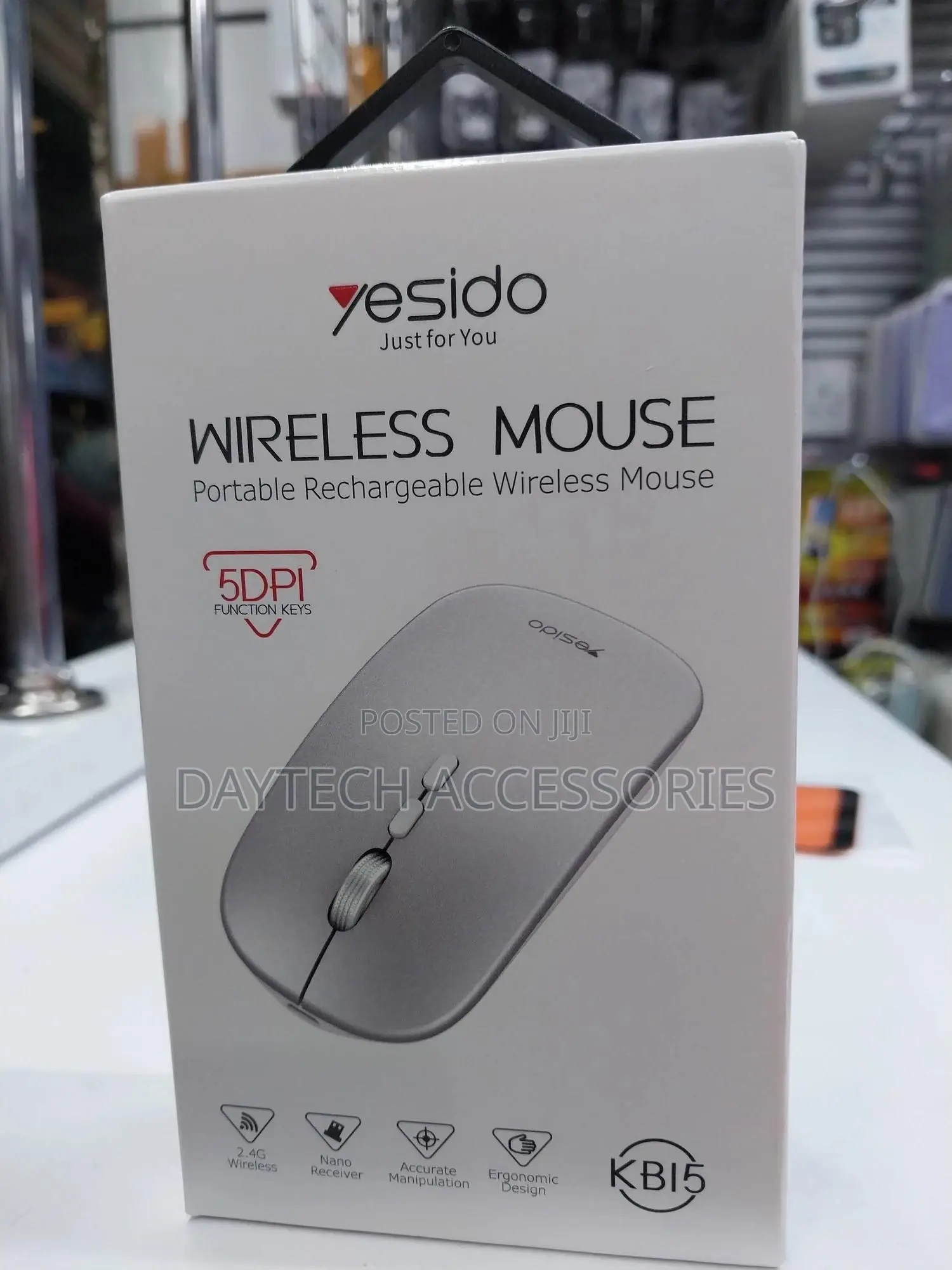 Yesido 2.4g Wireless Mouse, Ergonomic Design Streamlined