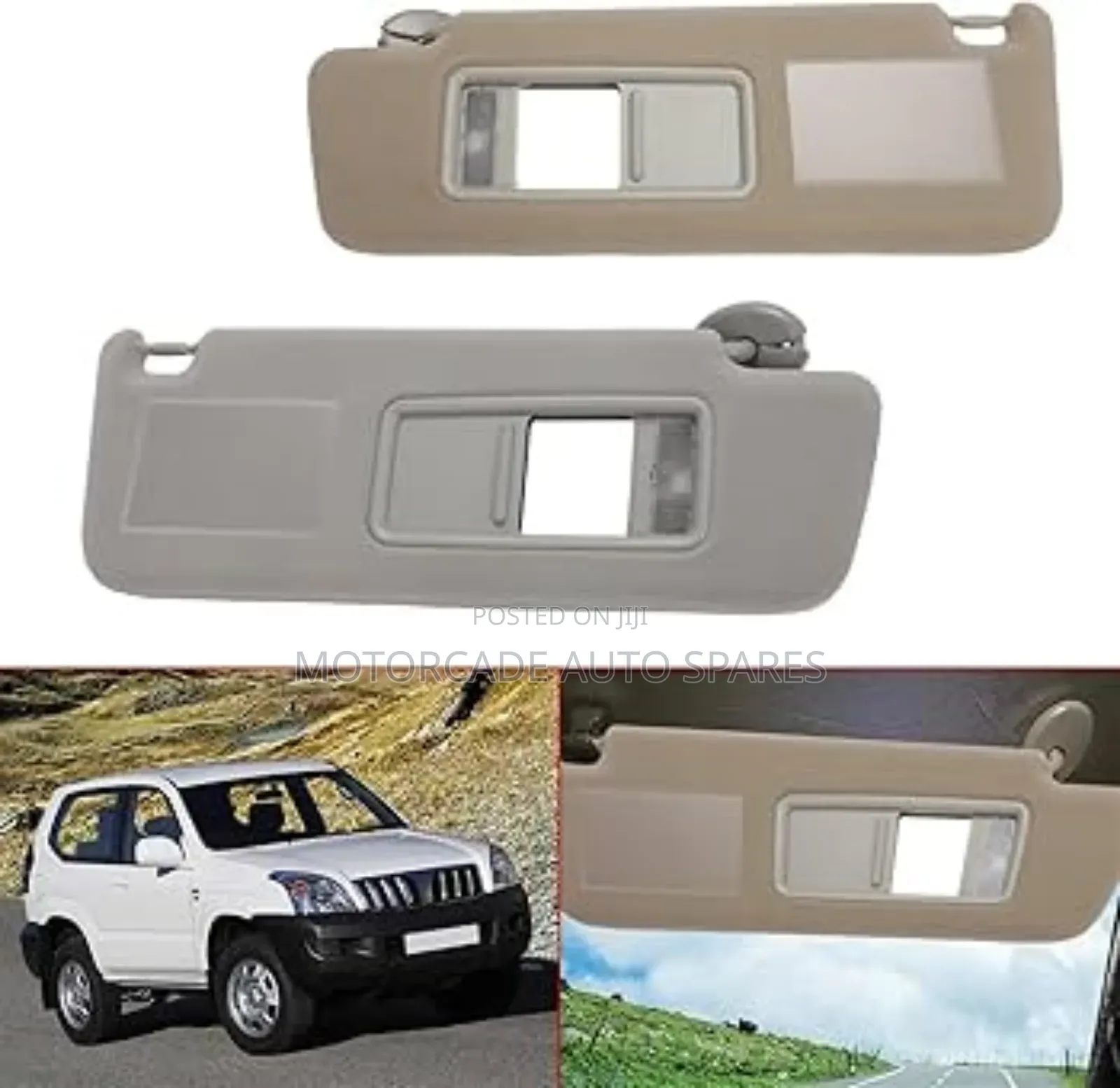 Toyota Landcruiser Prado 2003-2009 Sun Visors Set