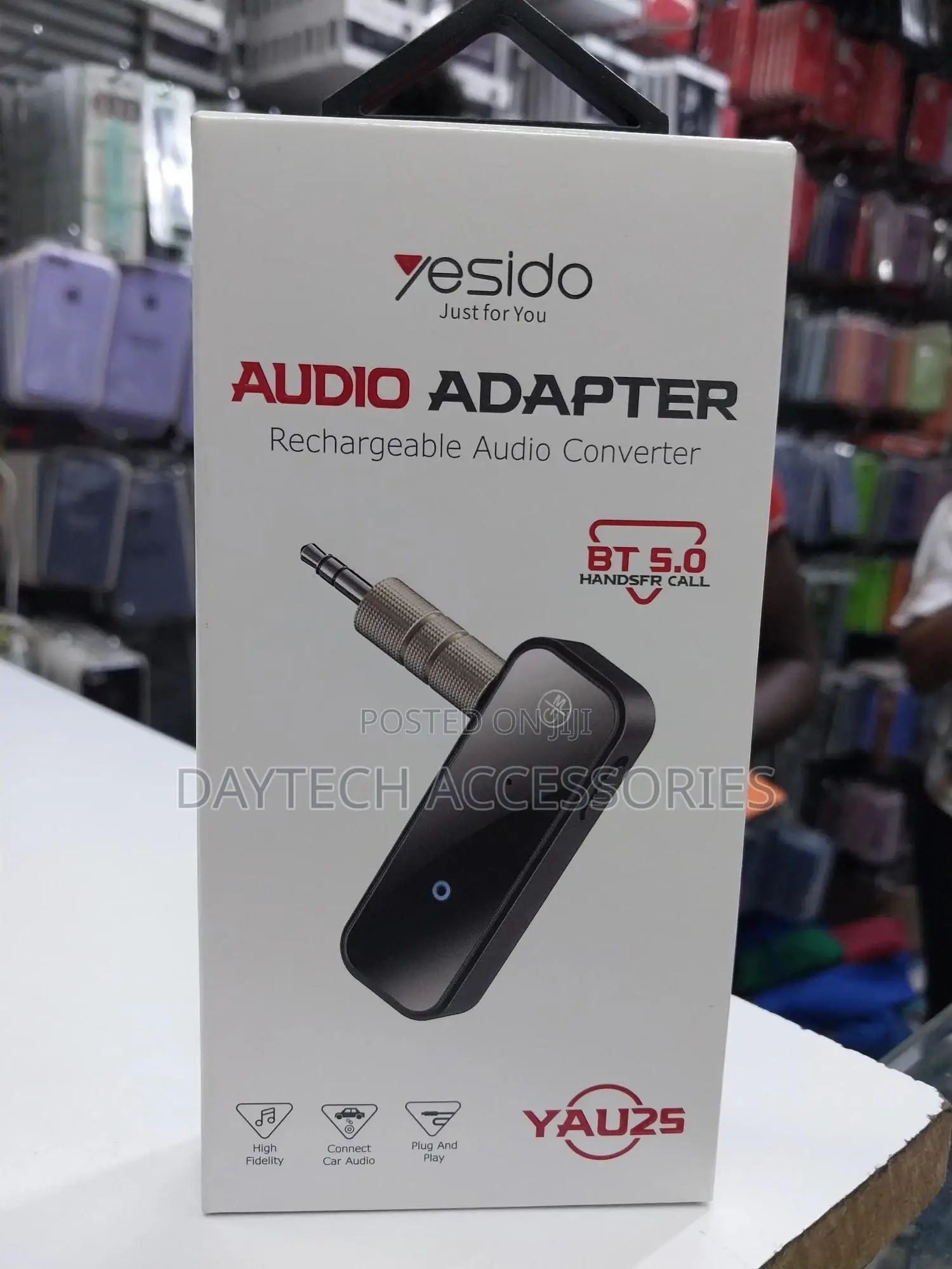 Yesido Bluetooth Audio Adapter Rechargeable 3.5mm Jack