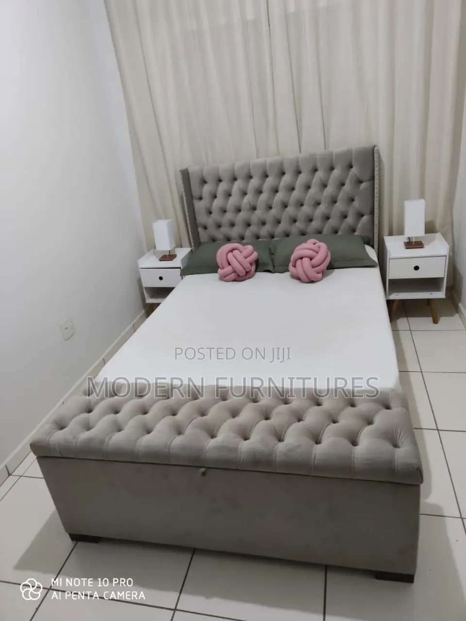 Modern,Stylish 5 by 6 Chester Bed/Tufted Bed