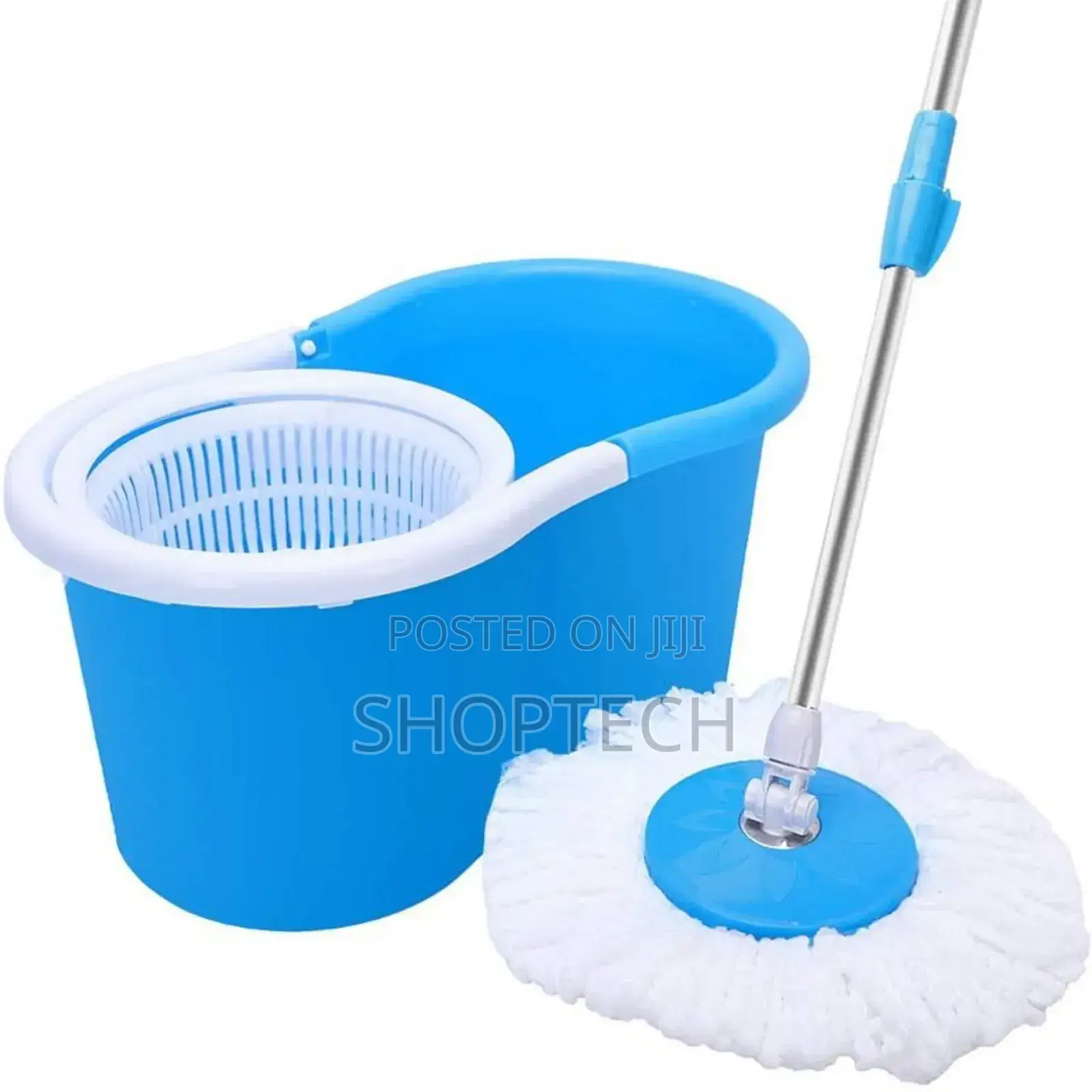 Blue Spin Mop With Extra Mop