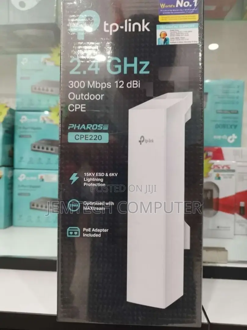 TP-LINK Cpe220 2.4ghz 300mbps 12dbi ^Tp-Link 2.4 GHZ 300mbps