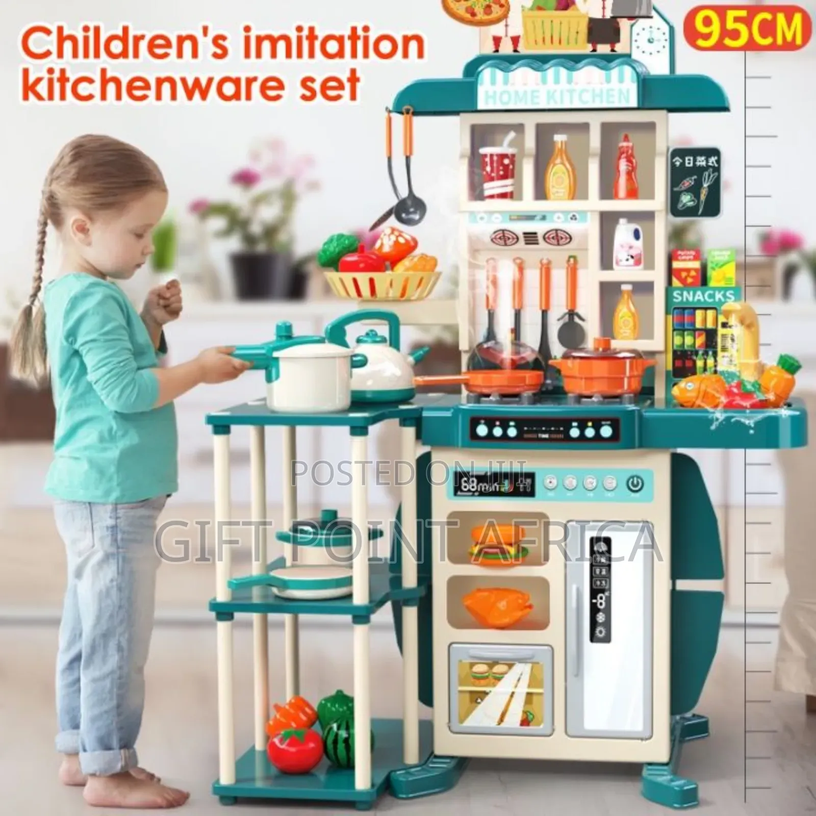 73 Pieces Kitchen Set for Kids 95cm