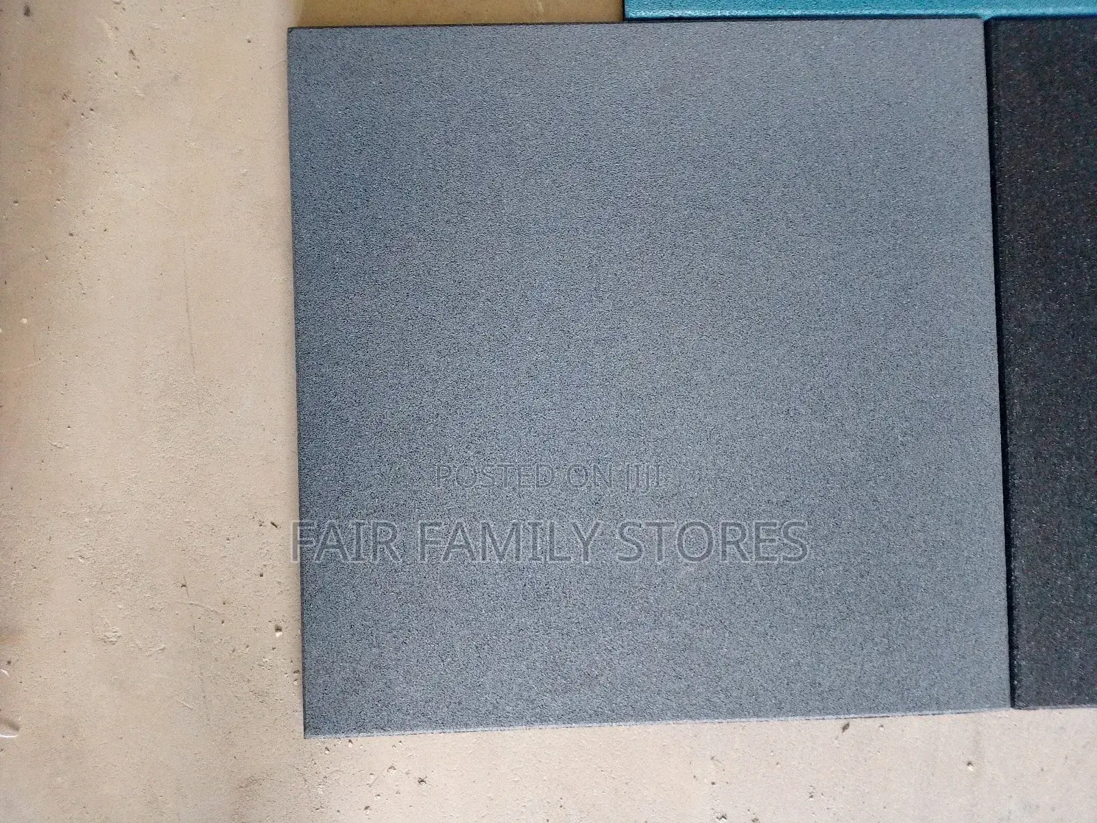 Gray Gym Rubber Tiles