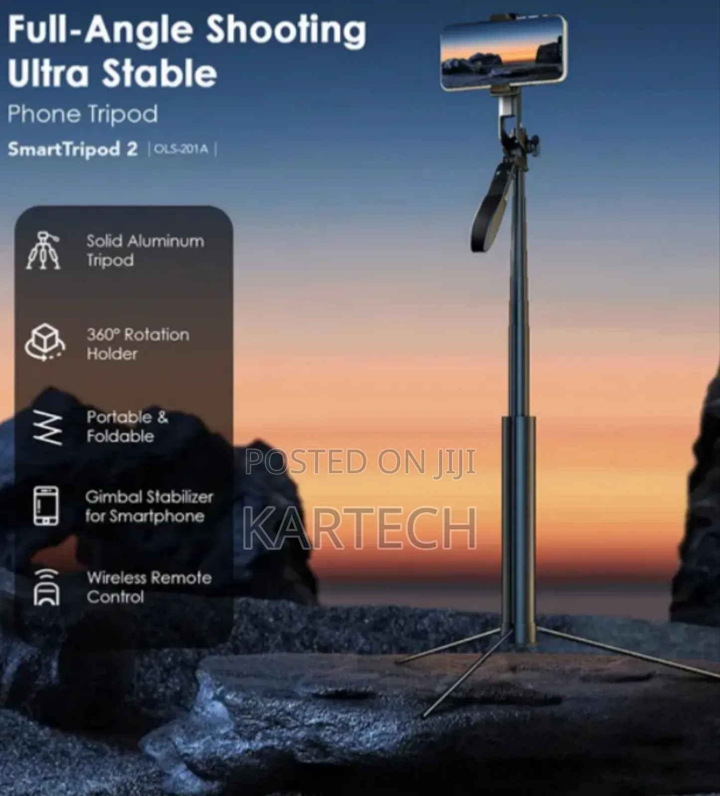 Oraimo Smart Tripod 2 OLS-201A 360° Full Angle