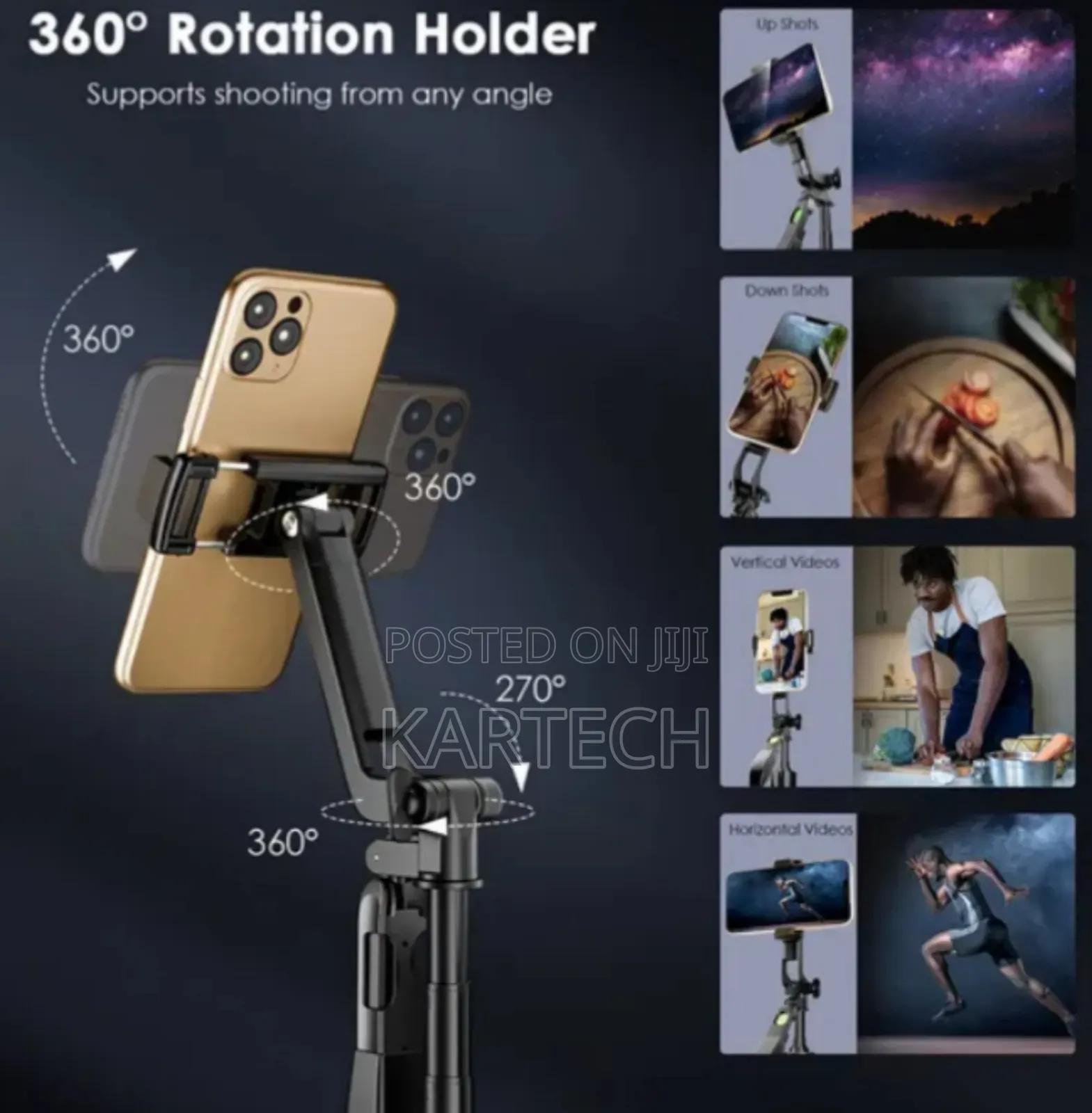 Oraimo Smart Tri 2 360° Full Angle Tripod Gimbal Stabilizer