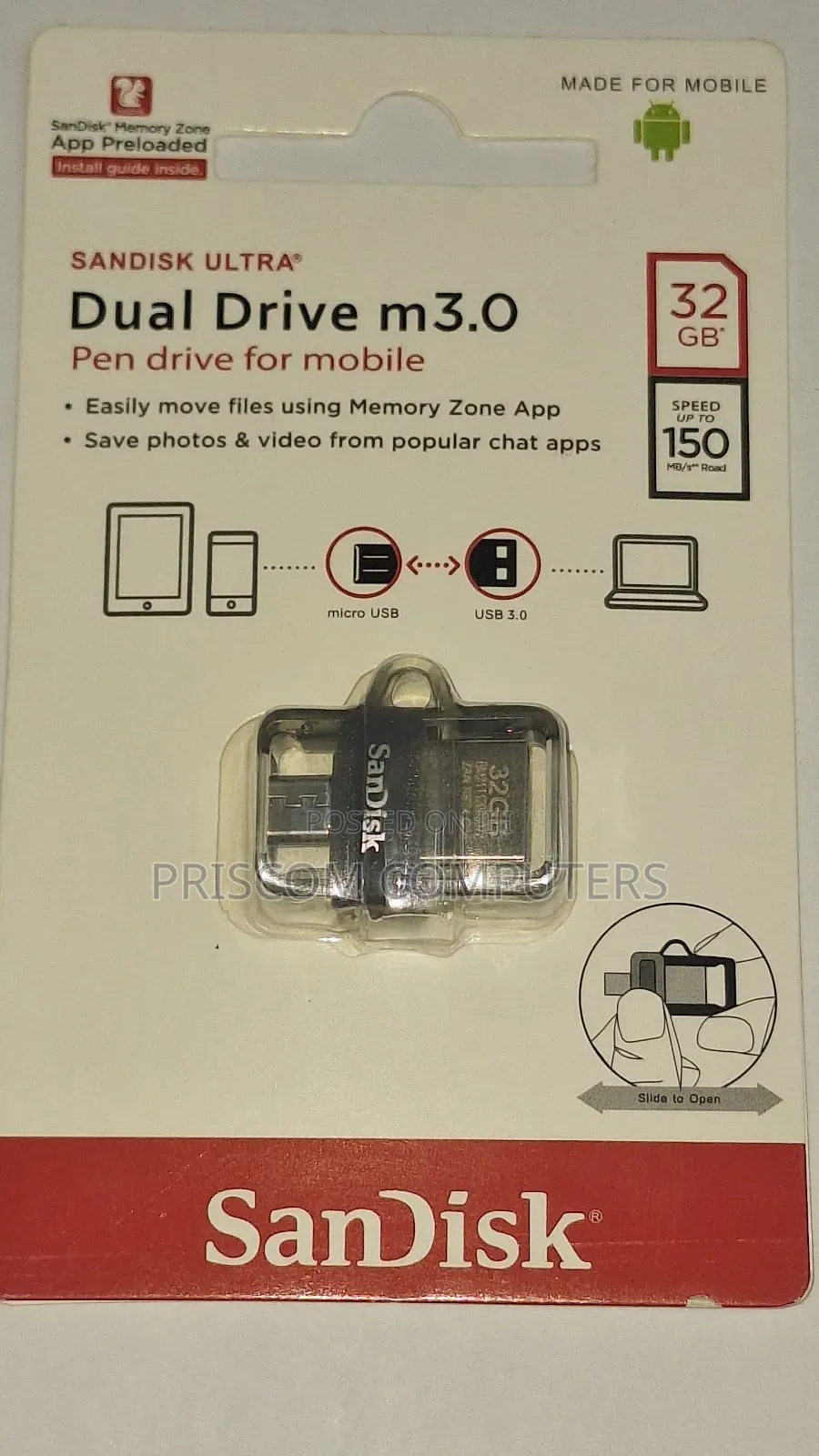 Sandisk OTG USB Flash Drive Flash Disk 32GB
