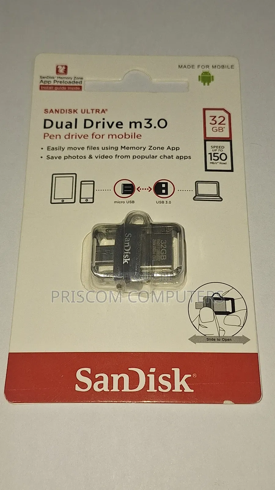 Sandisk OTG USB Flash Drive Flash Disk 32GB