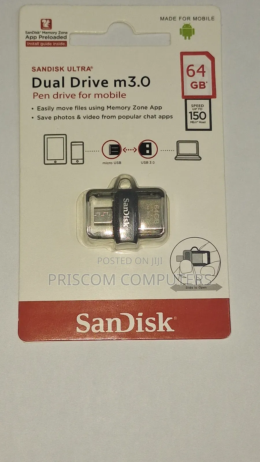 Sandisk OTG USB Flash Drive Flash Disk 64GB