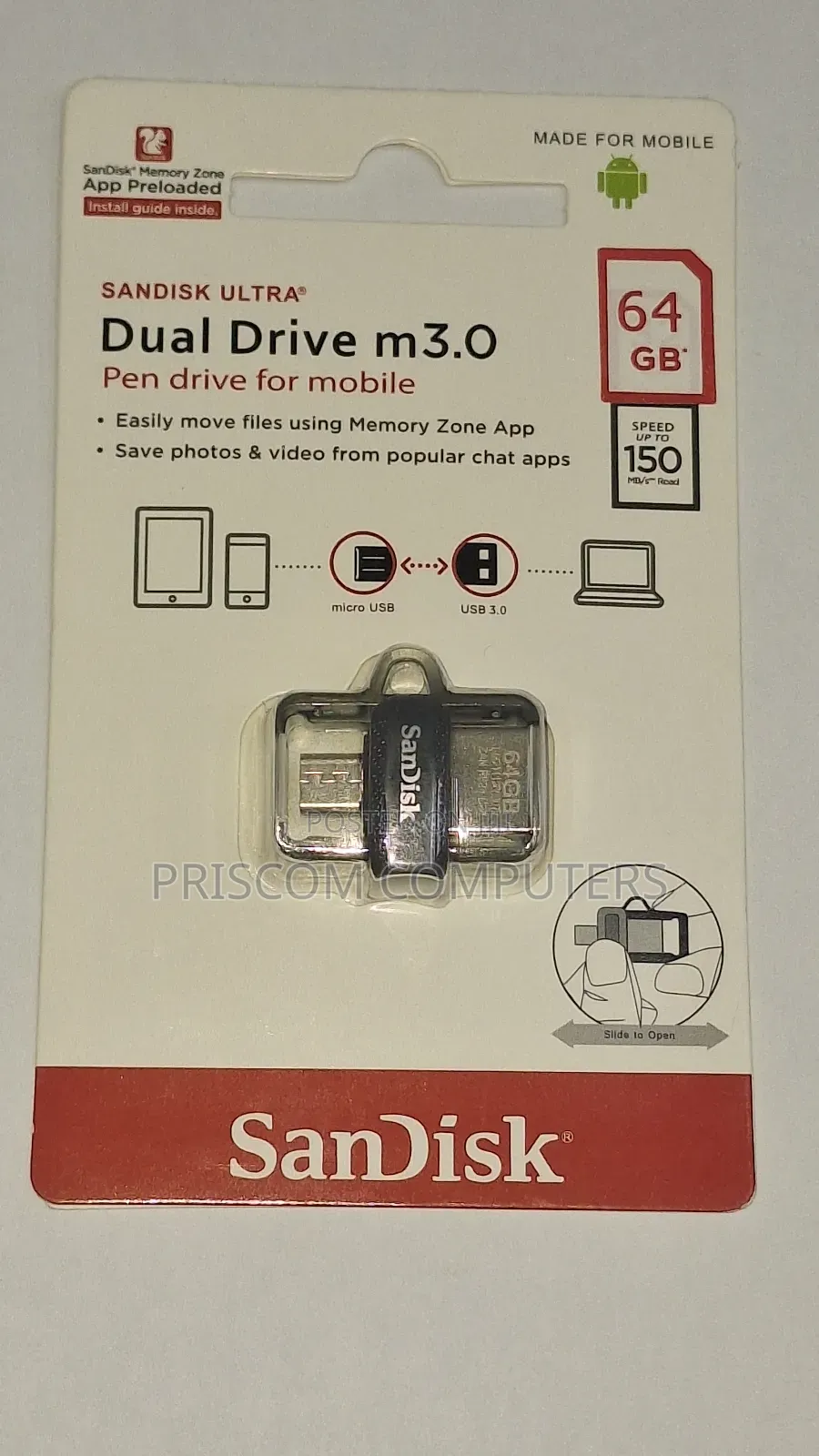 Sandisk OTG USB Flash Drive Flash Disk 64GB