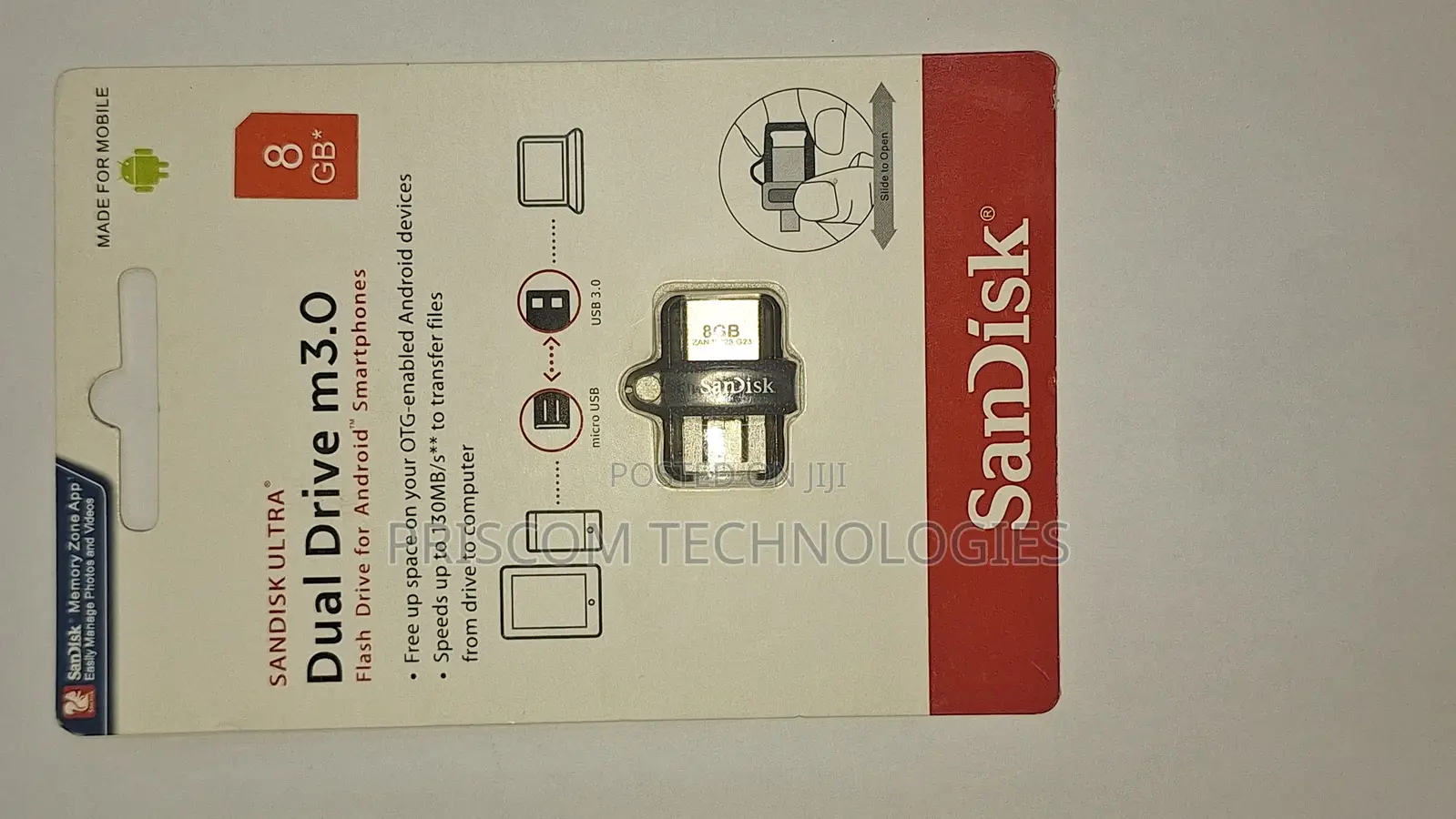 Sandisk OTG USB Flash Drive Flash Disk 8GB