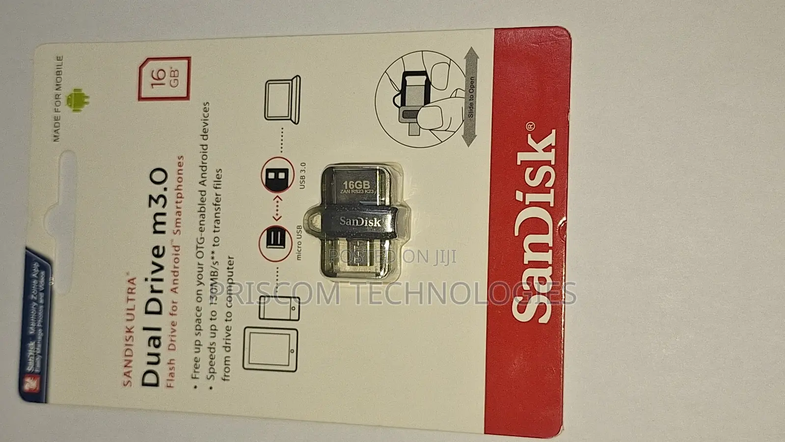 Sandisk OTG USB Flash Drive Flash Disk 16GB