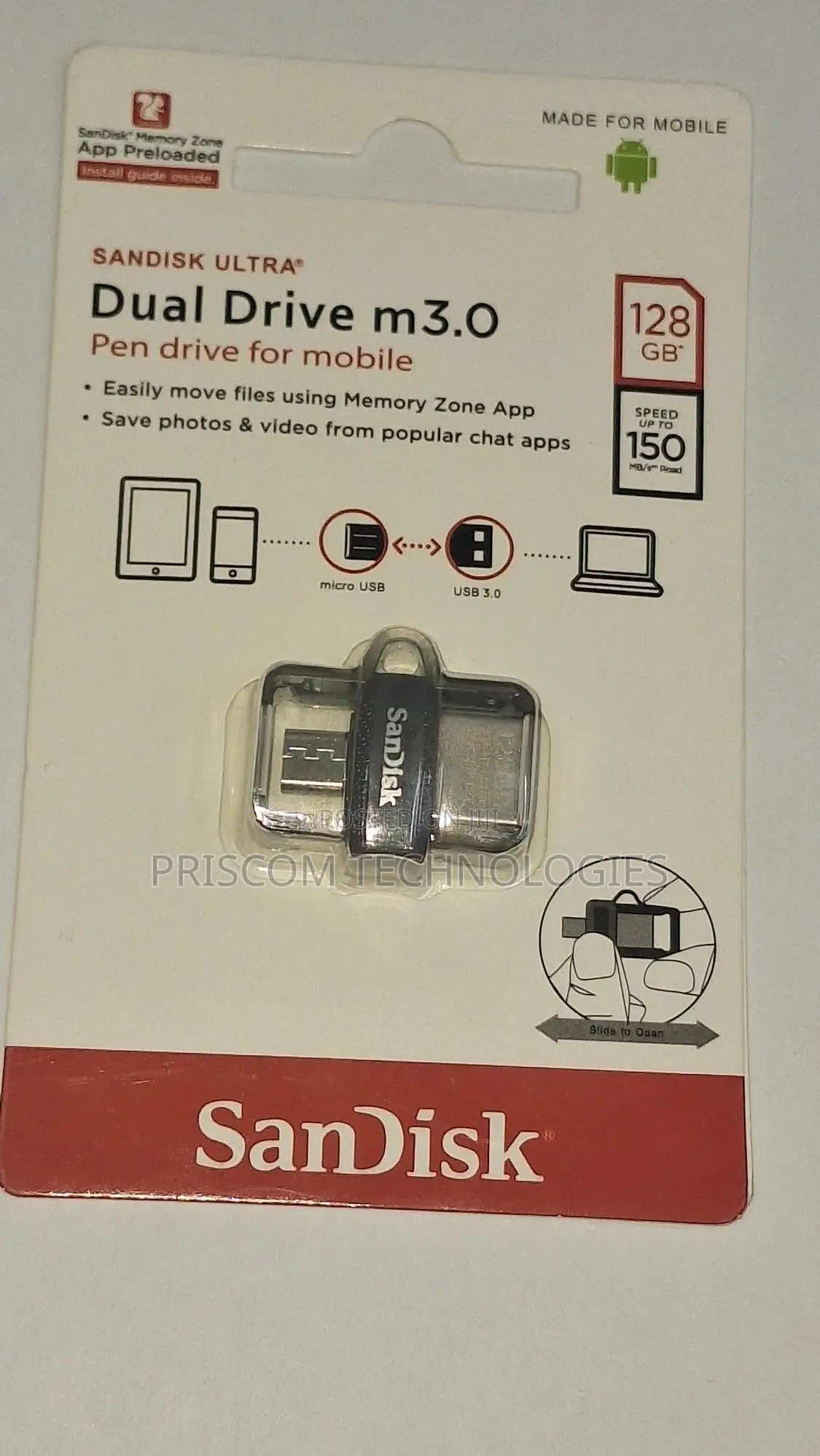 Sandisk Ultra Dual OTG Flash Drive Disk For Mobile 128GB