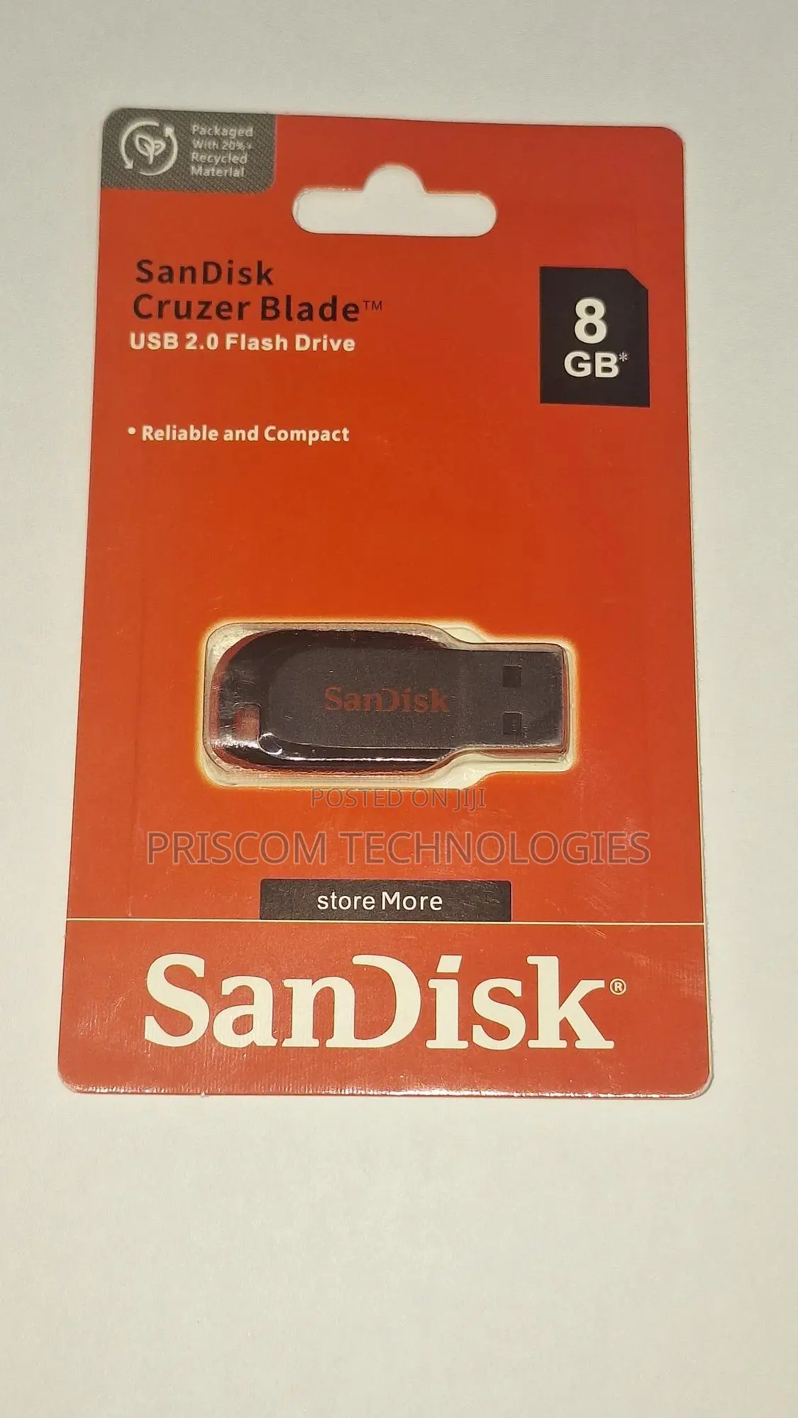 8GB Sandisk Cruzer Blade USB Flash Drive Flash Disk