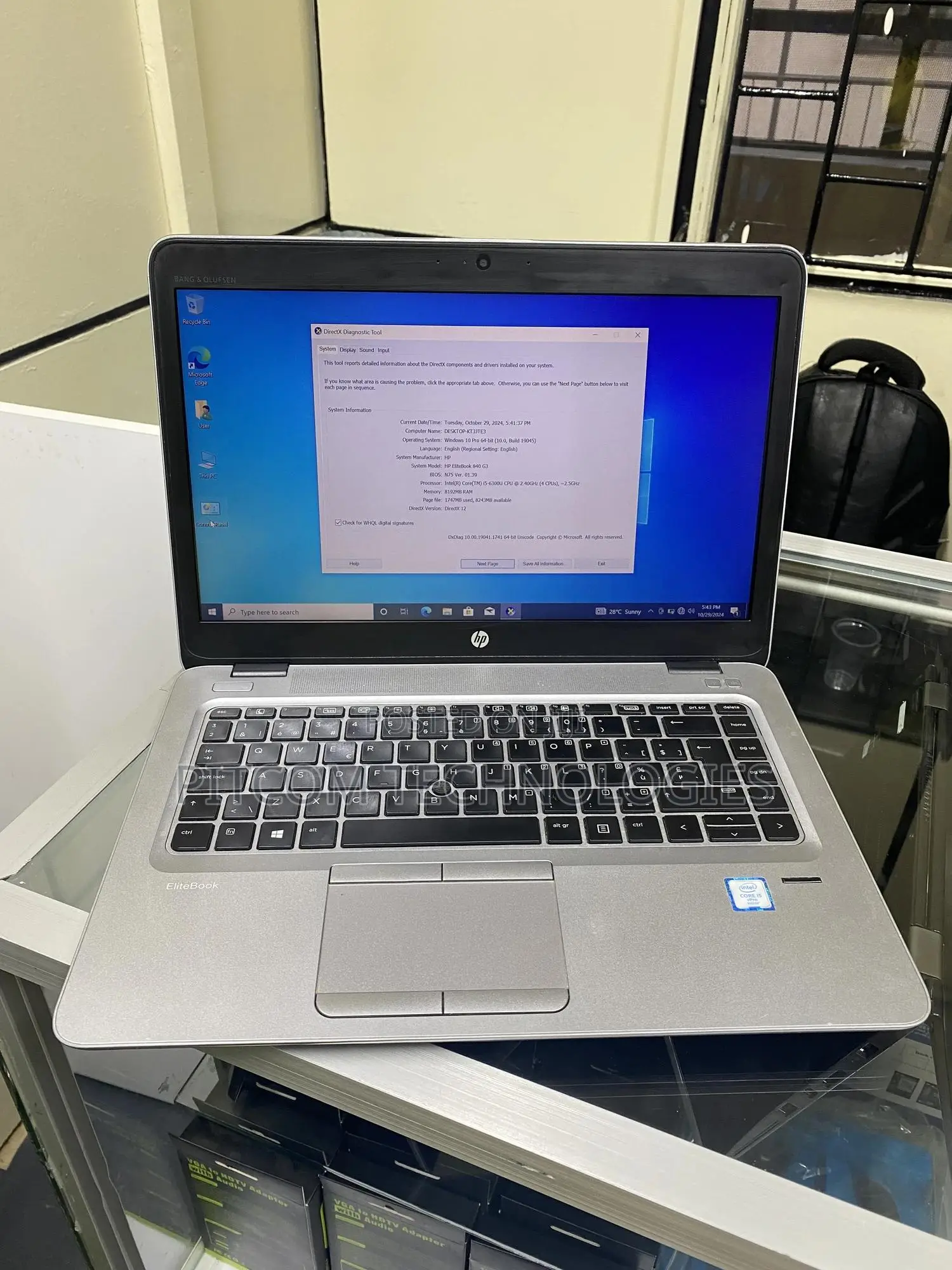 Laptop HP EliteBook 840 G3 8GB Intel Core i5 SSD 256GB