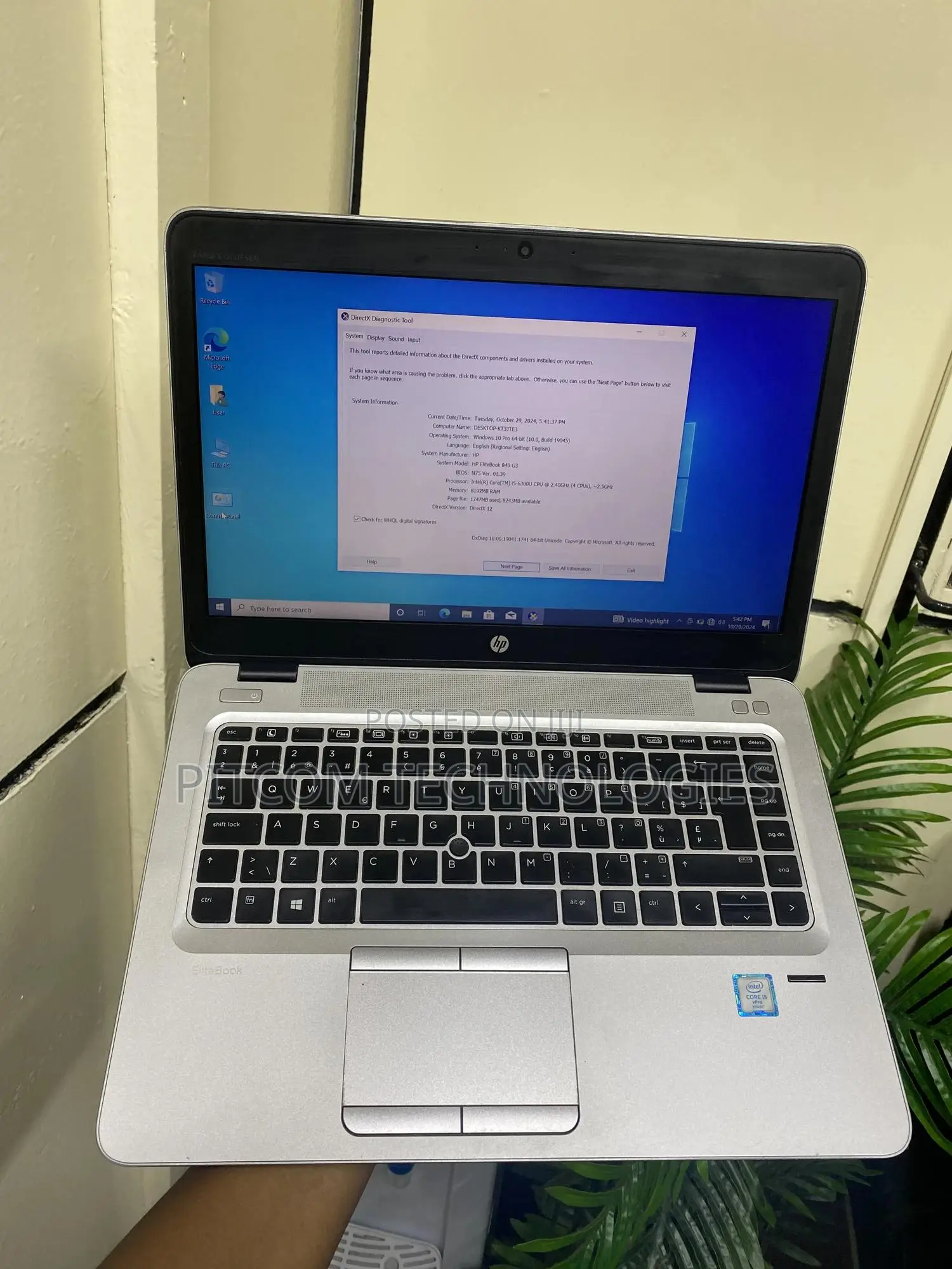 Laptop HP EliteBook 840 G3 8GB Intel Core i5 SSD 256GB