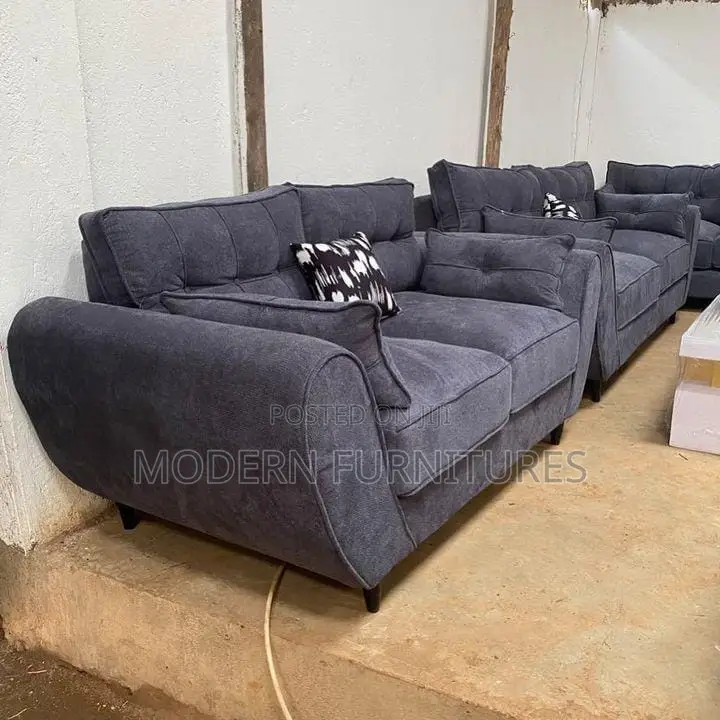 Monarch Dark Grey, Beautiful,Buttery 5 Seater Sofa