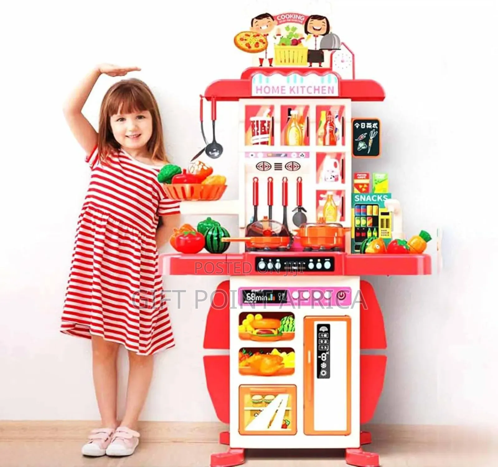 54 Pieces Spraying Kitchen Set for Kids 95cm Height