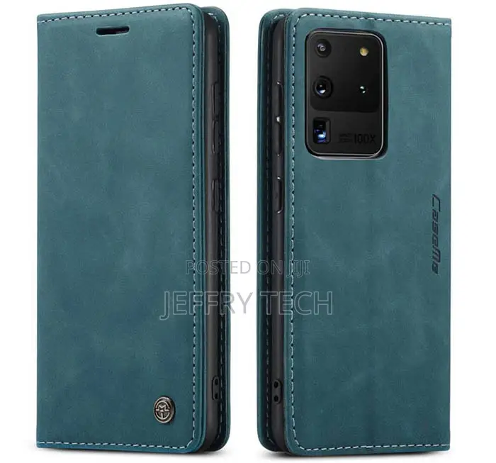 Samsung Galaxy S20 Ultra Wallet Magnetic Flip Case Blue