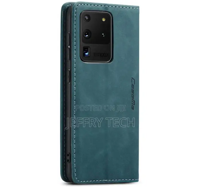 Samsung Galaxy S20 Ultra Wallet Magnetic Flip Case Blue