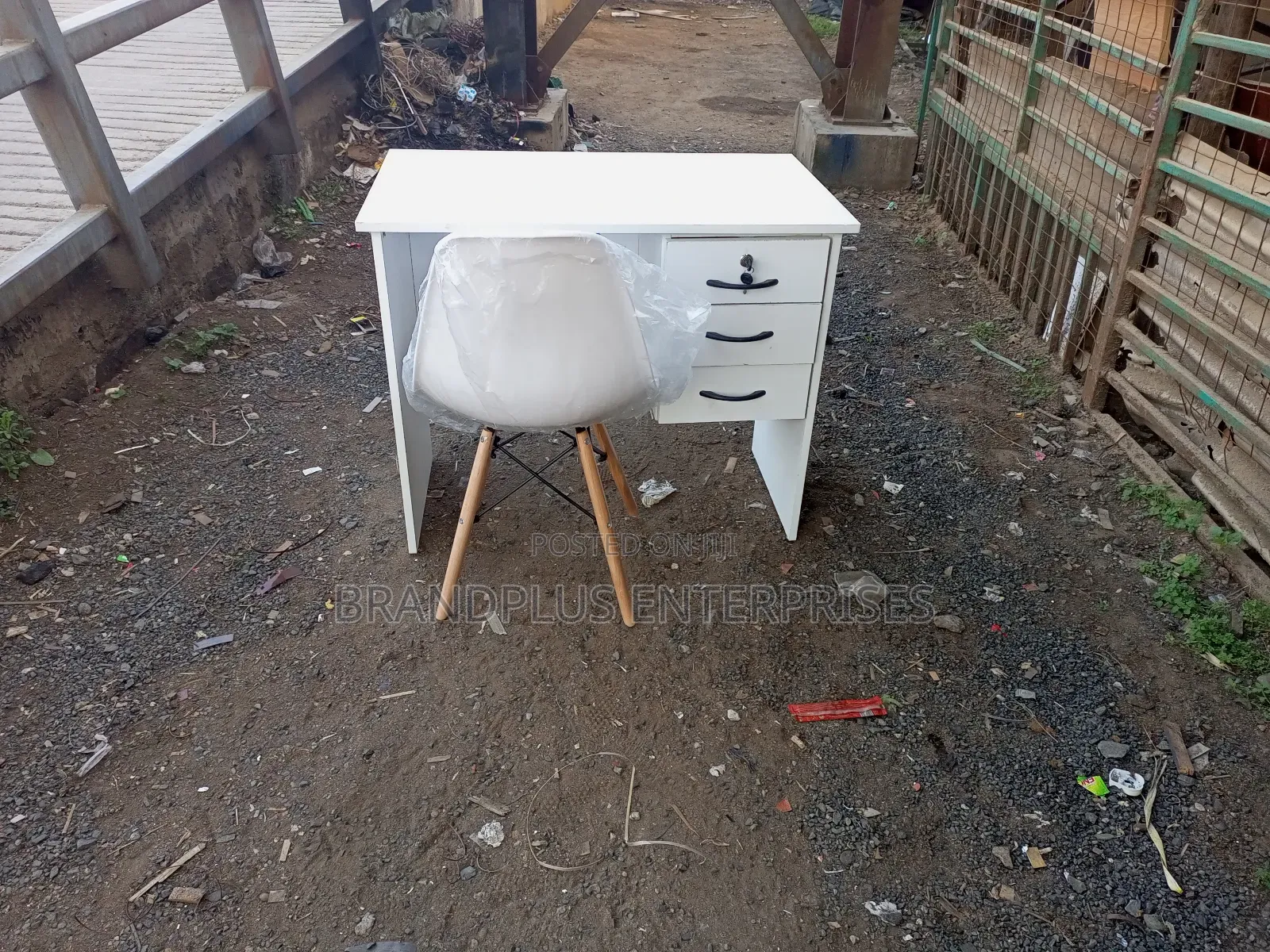 White Desk and Eames Chair